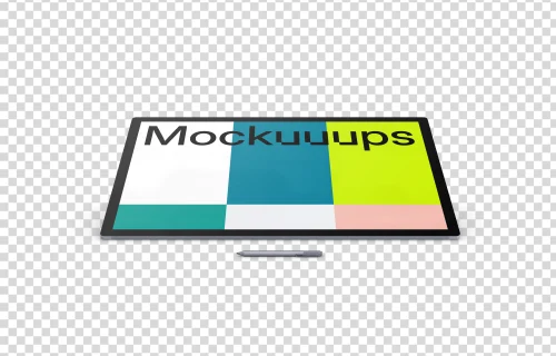Microsoft Surface Studio 2 Mockup (Tablet - Transparent)