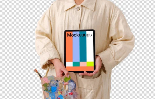 Painter, iPad mockup and palette with colors