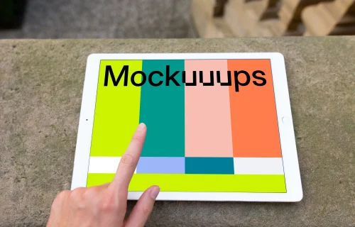 Pointing on iPad Pro mockup