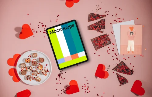 Romantic Tablet Mockup
