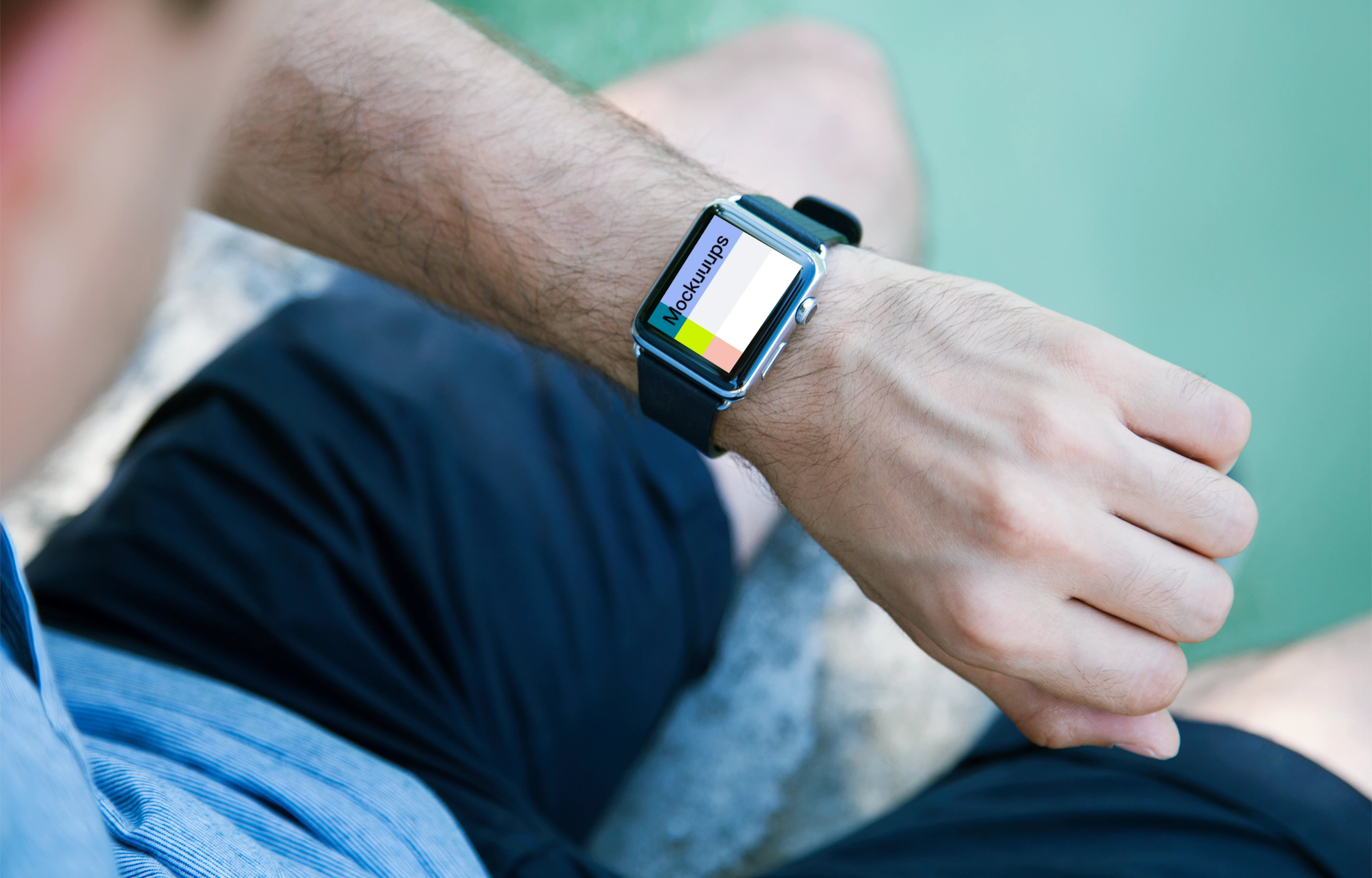 Looking at Apple Watch mockup