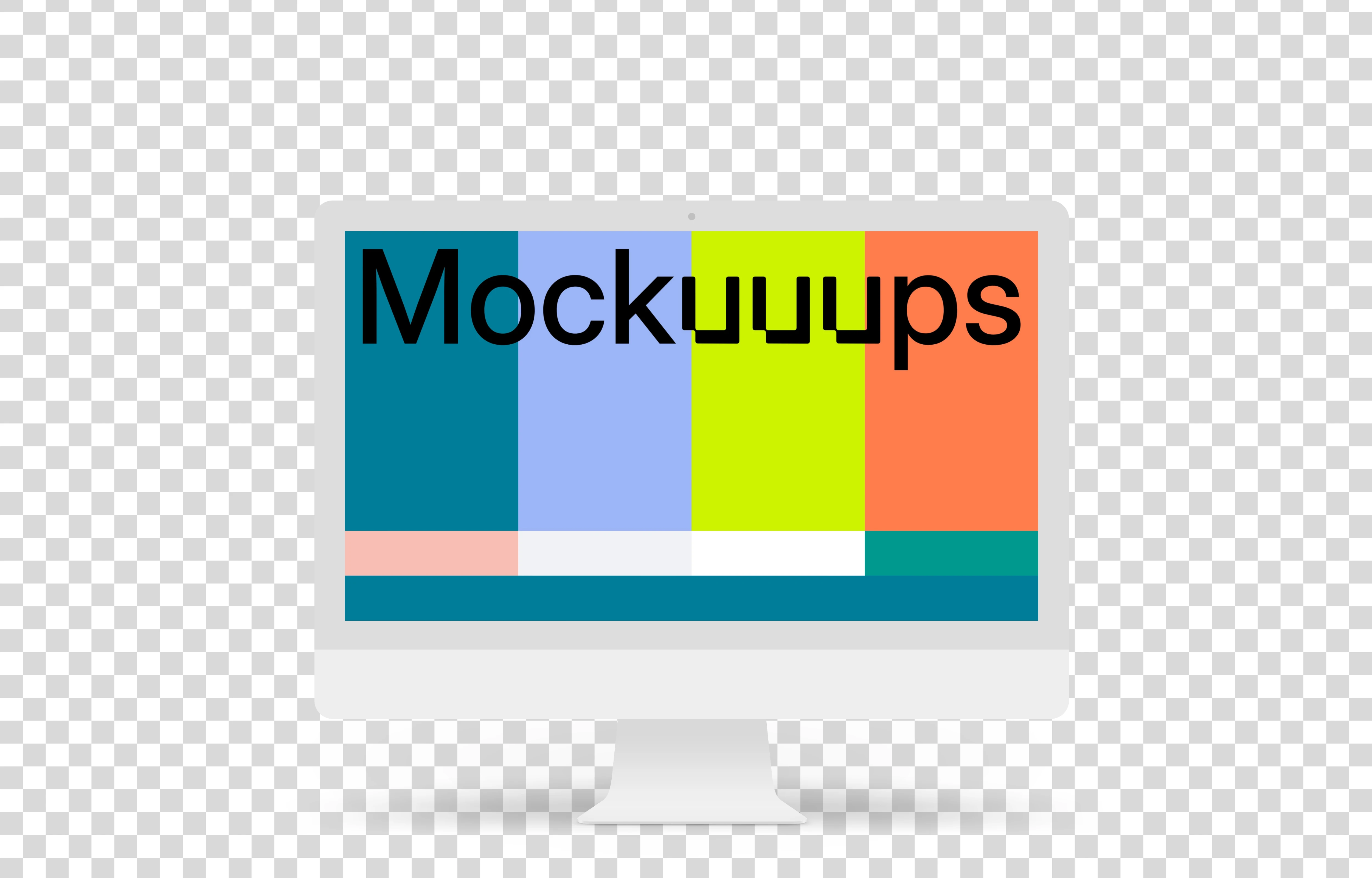 Minimal iMac Pro mockup