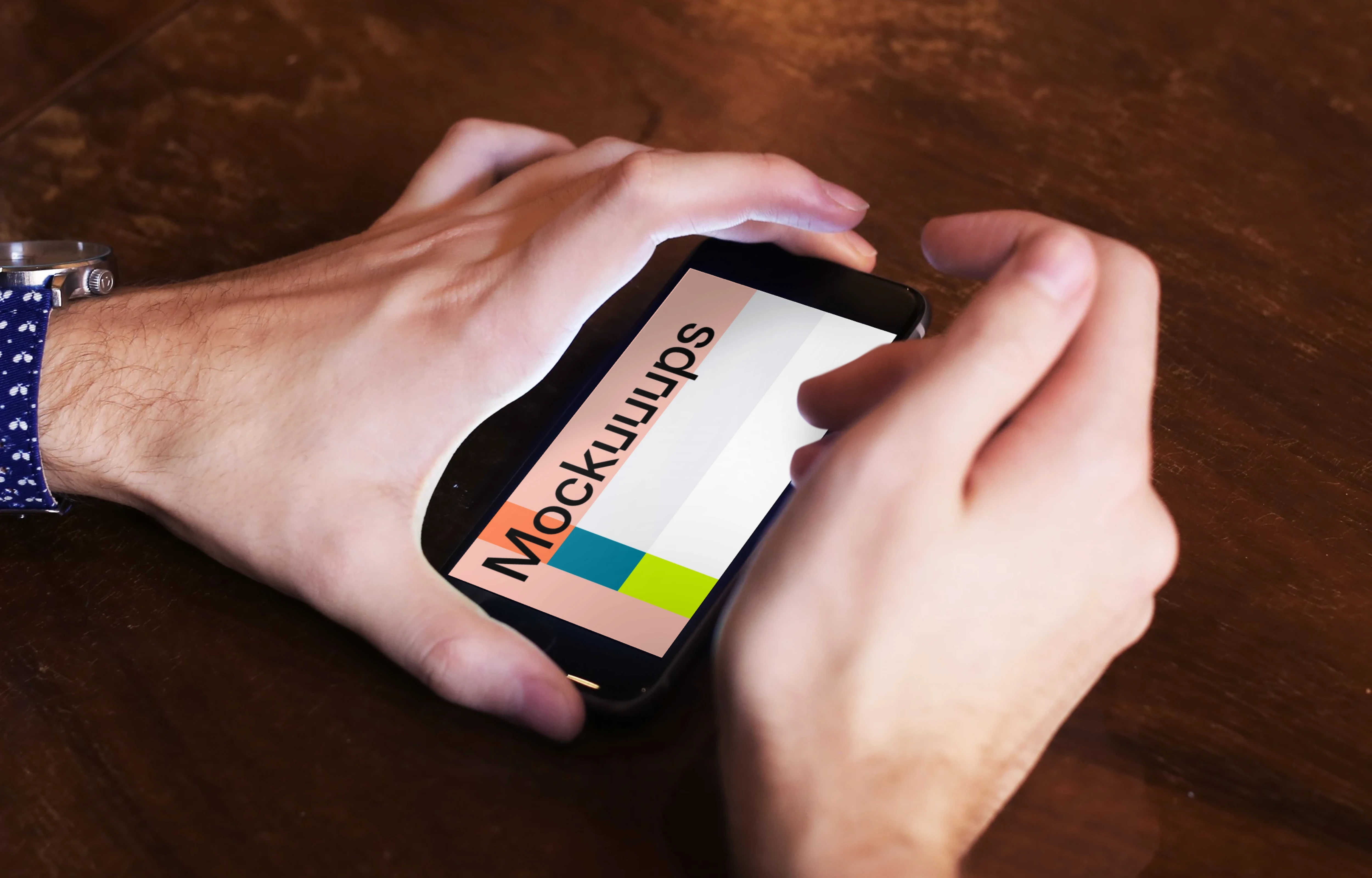Scrolling iPhone 6 mockup screen