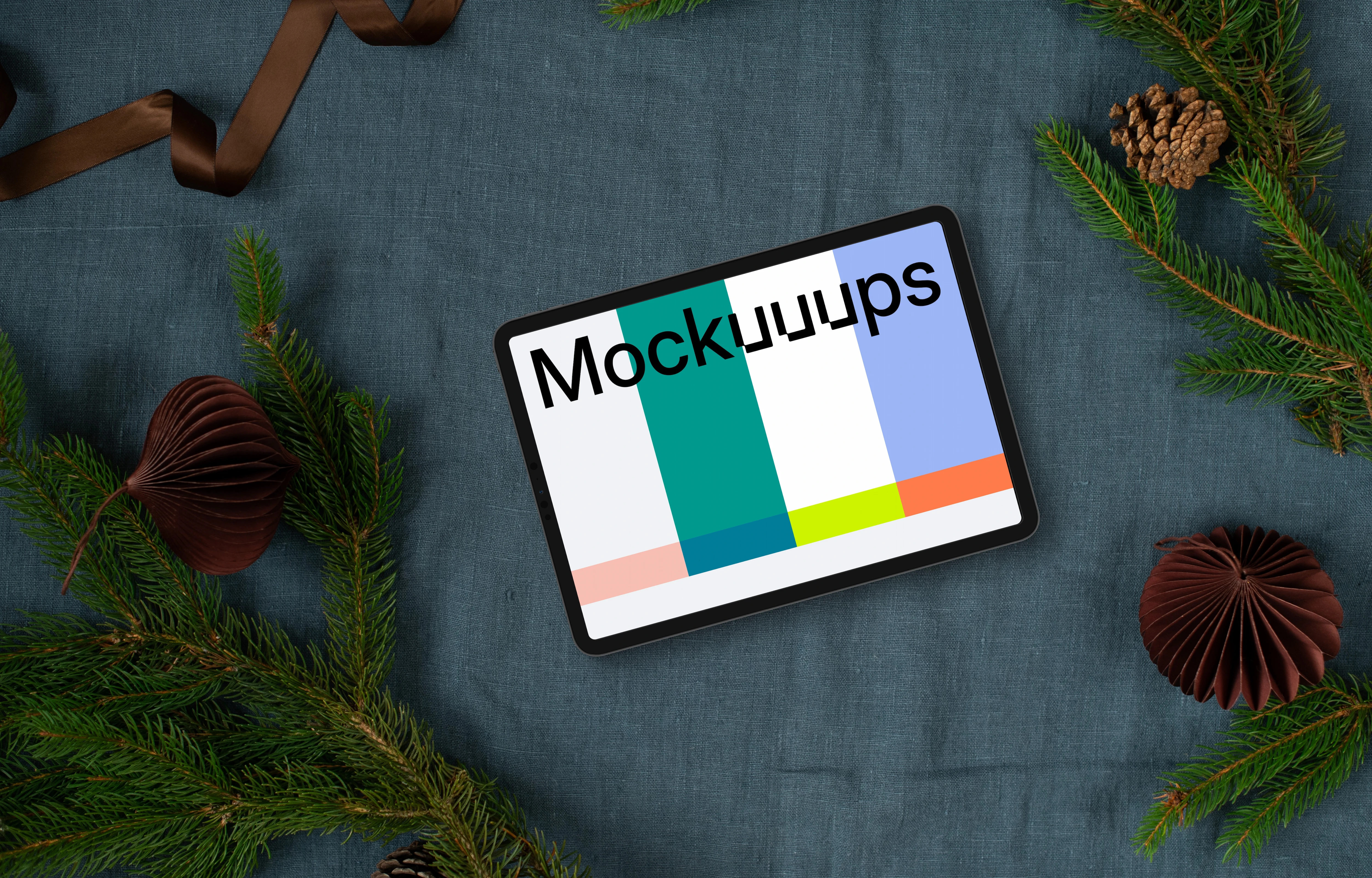 Xmas tablet mockup