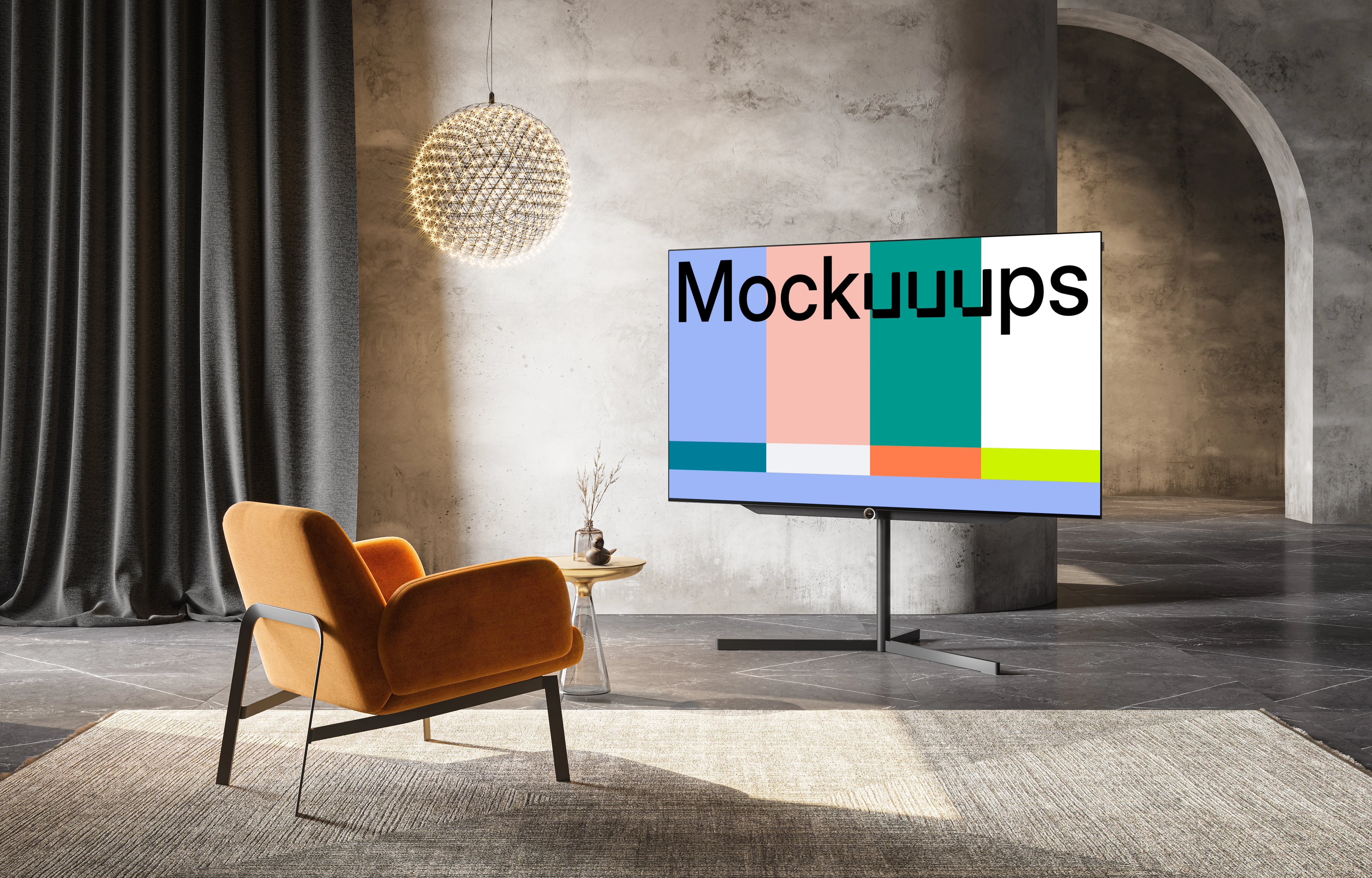 4K TV mockup
