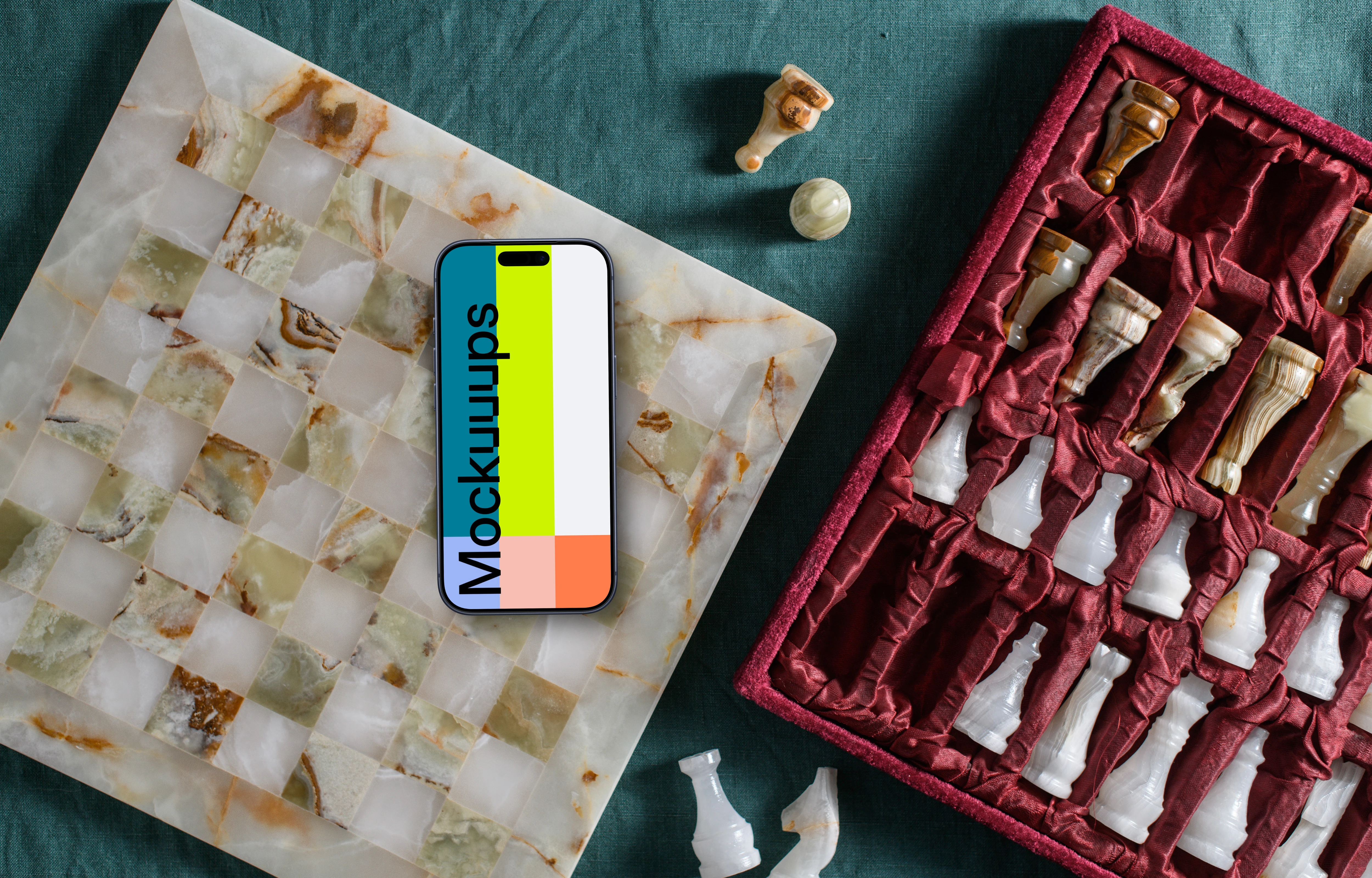 Board games themed iPhone mockup