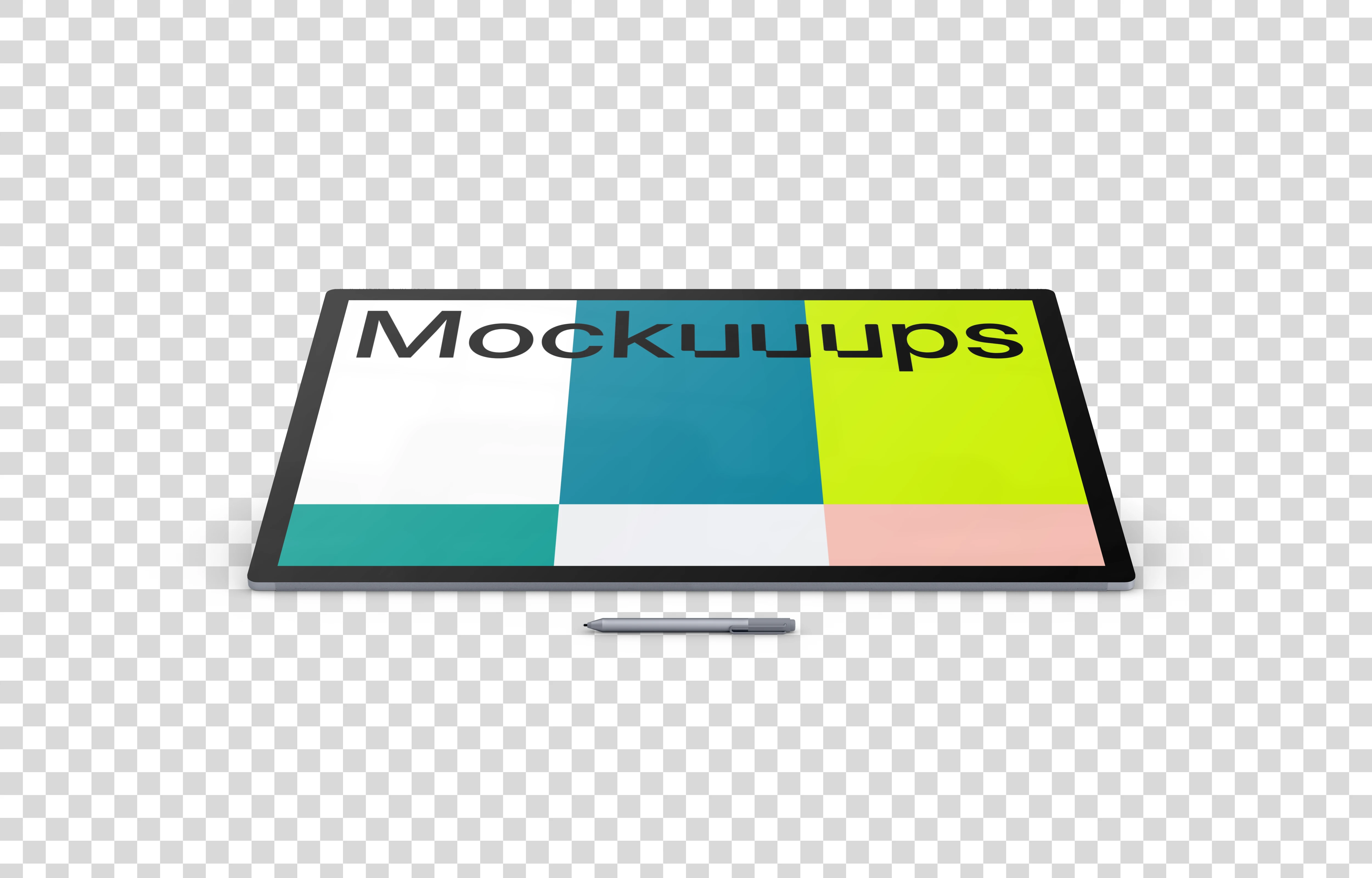 Microsoft Surface Studio 2 Mockup (Tablet - Transparent)