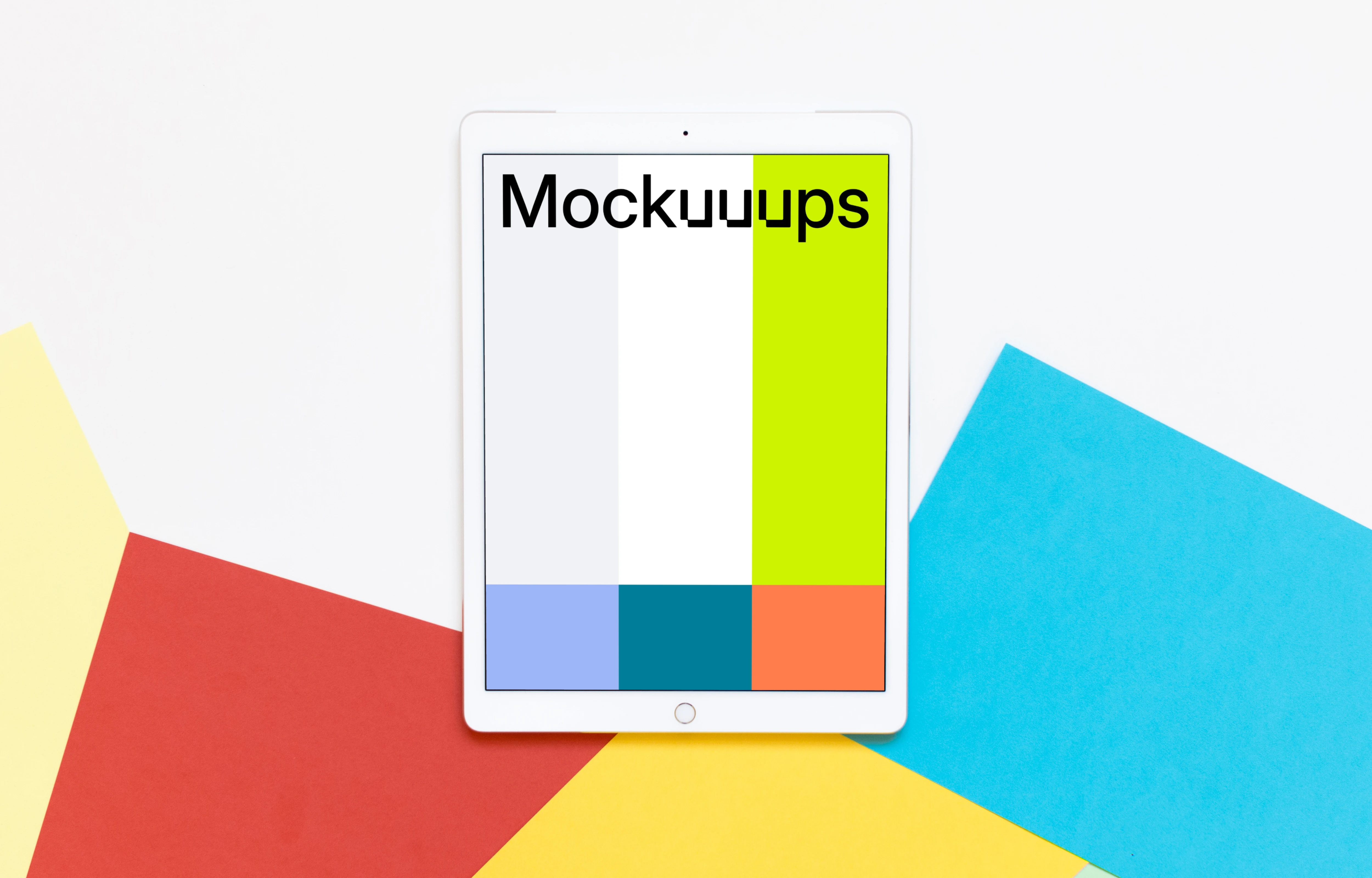 Front view of iPad Pro mockup