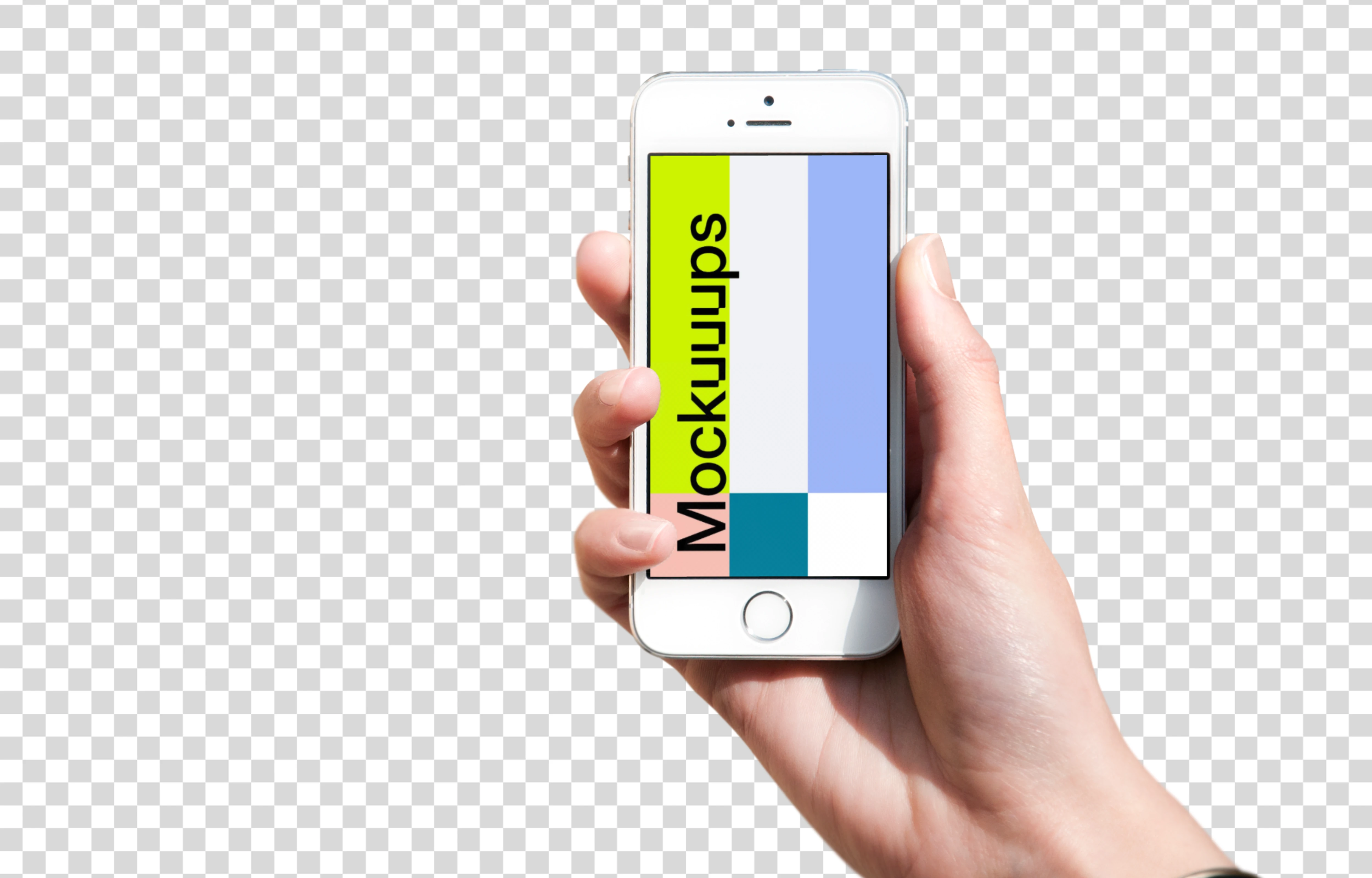 Front view of iPhone SE mockup