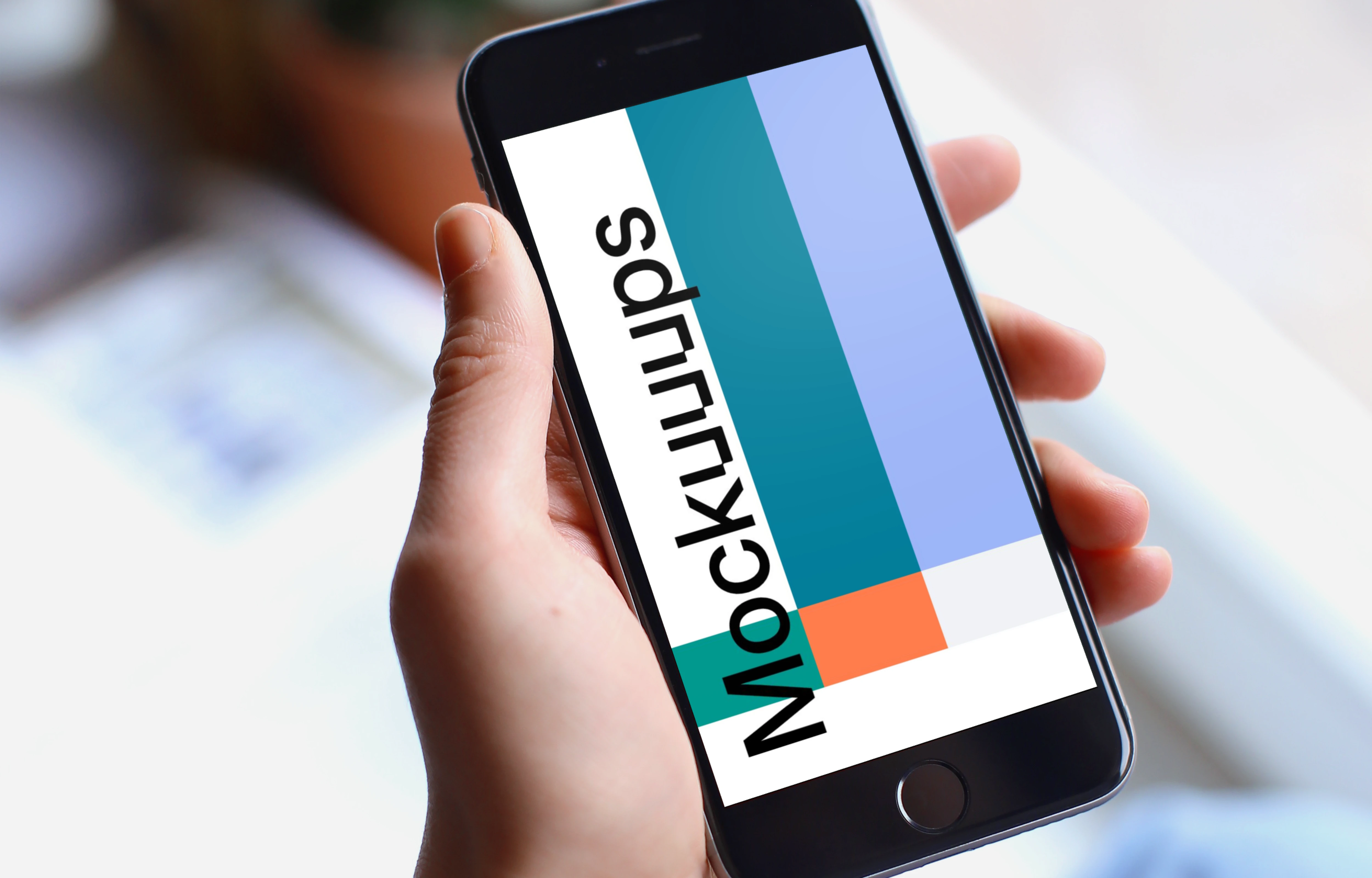 Reading on iPhone 6s Space Gray mockup