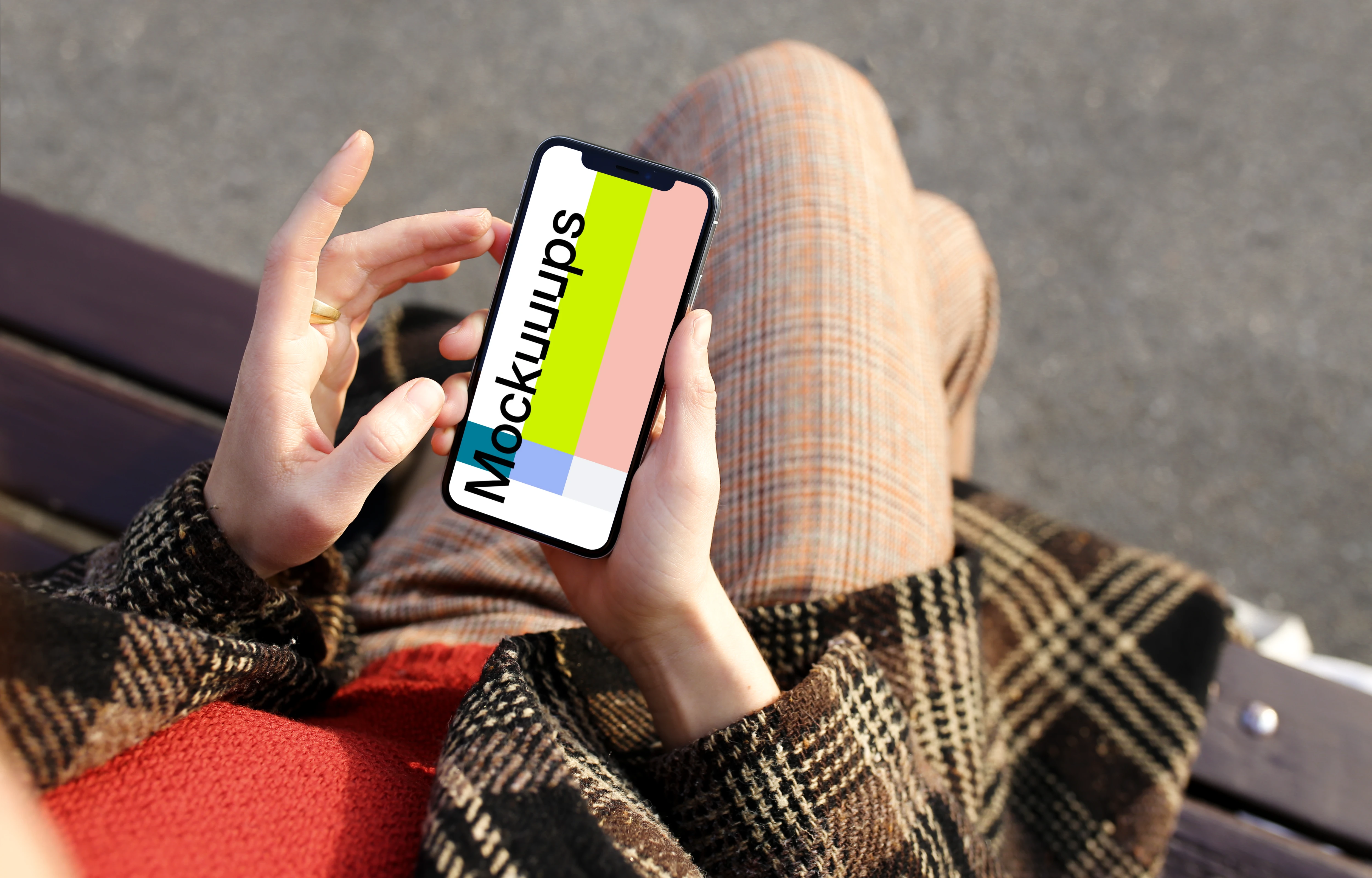 Reading on iPhone X mockup