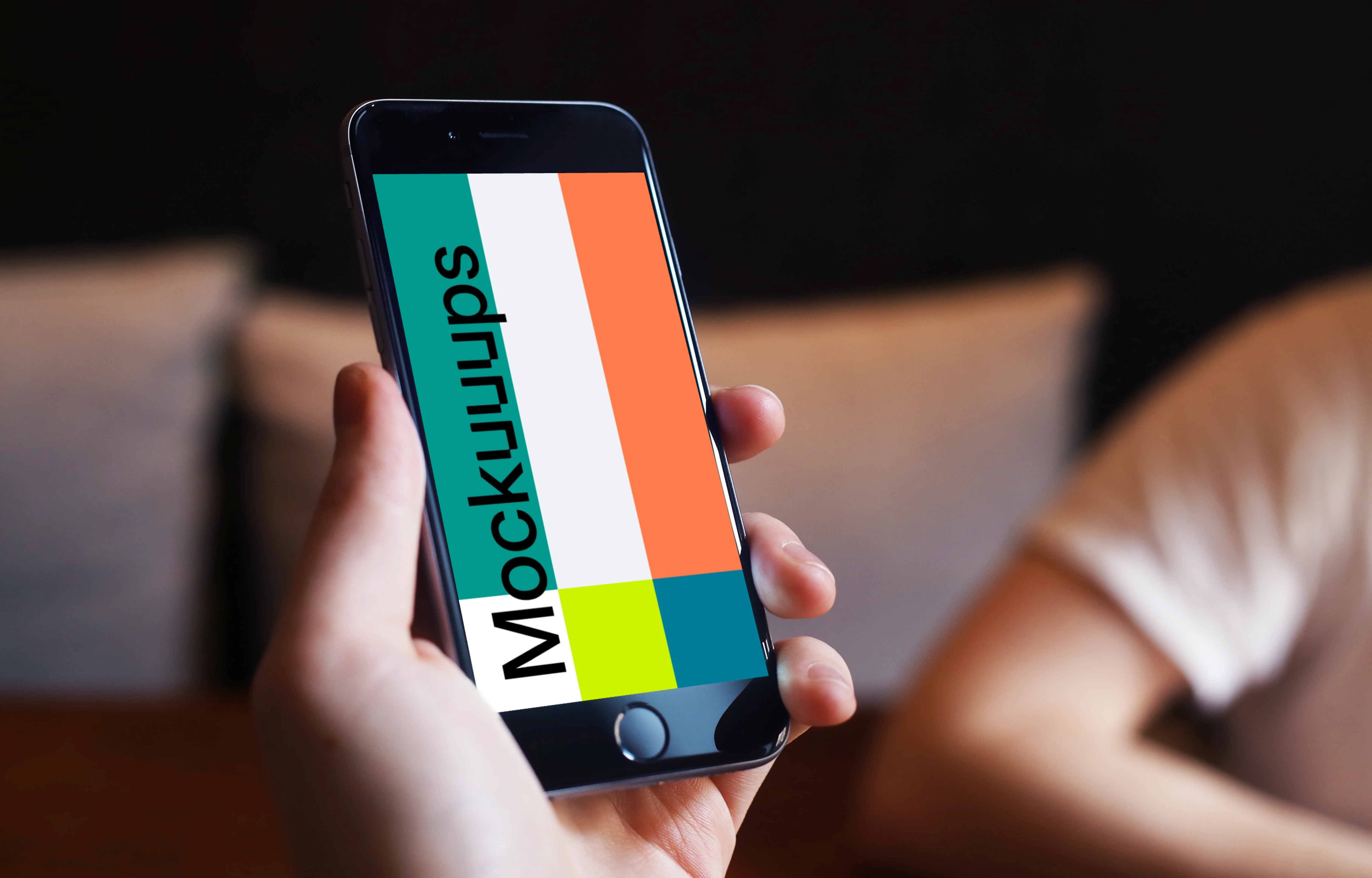 Holding iPhone 6 mockup