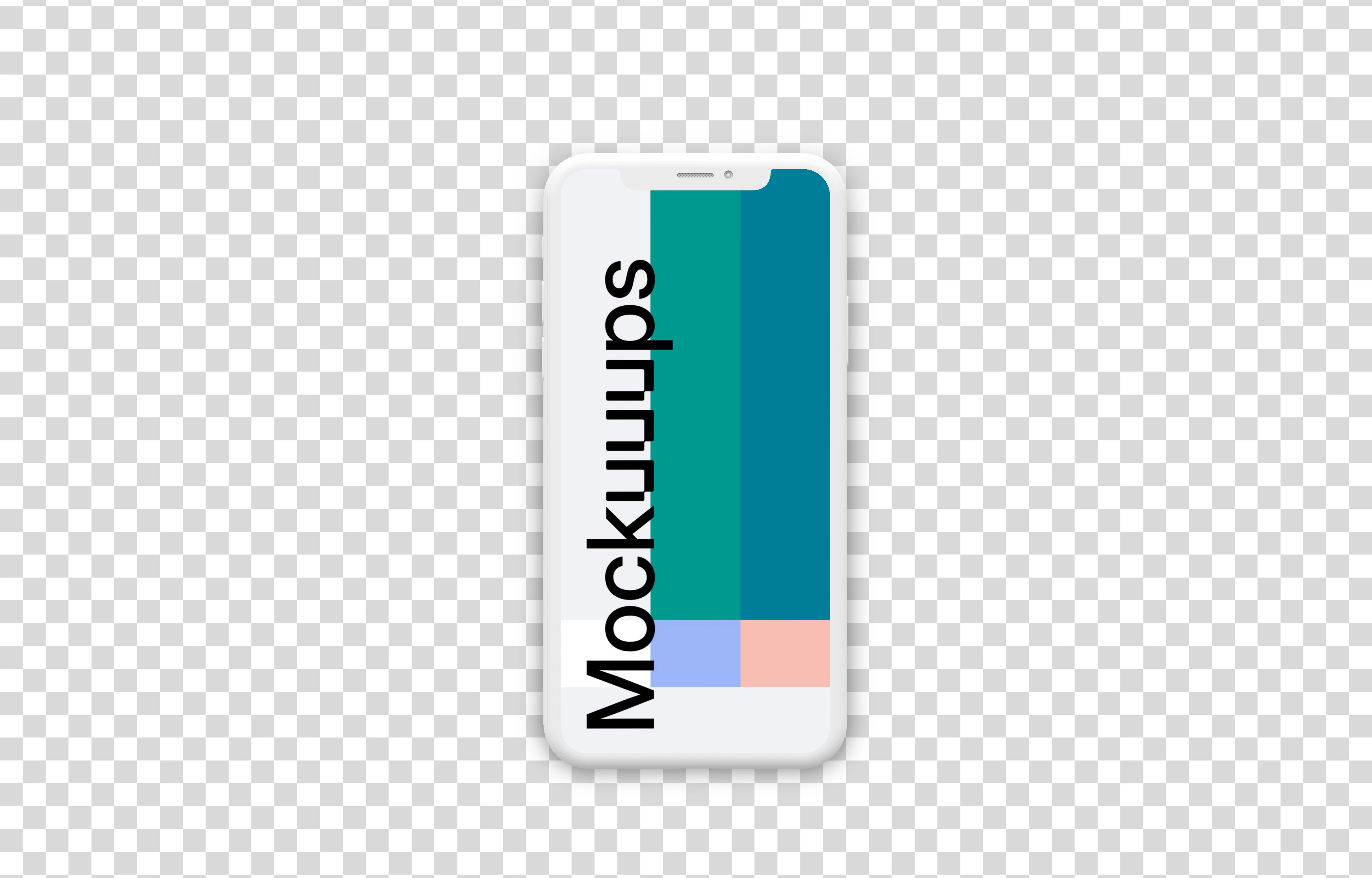 White Clay iPhone X mockup (Front)