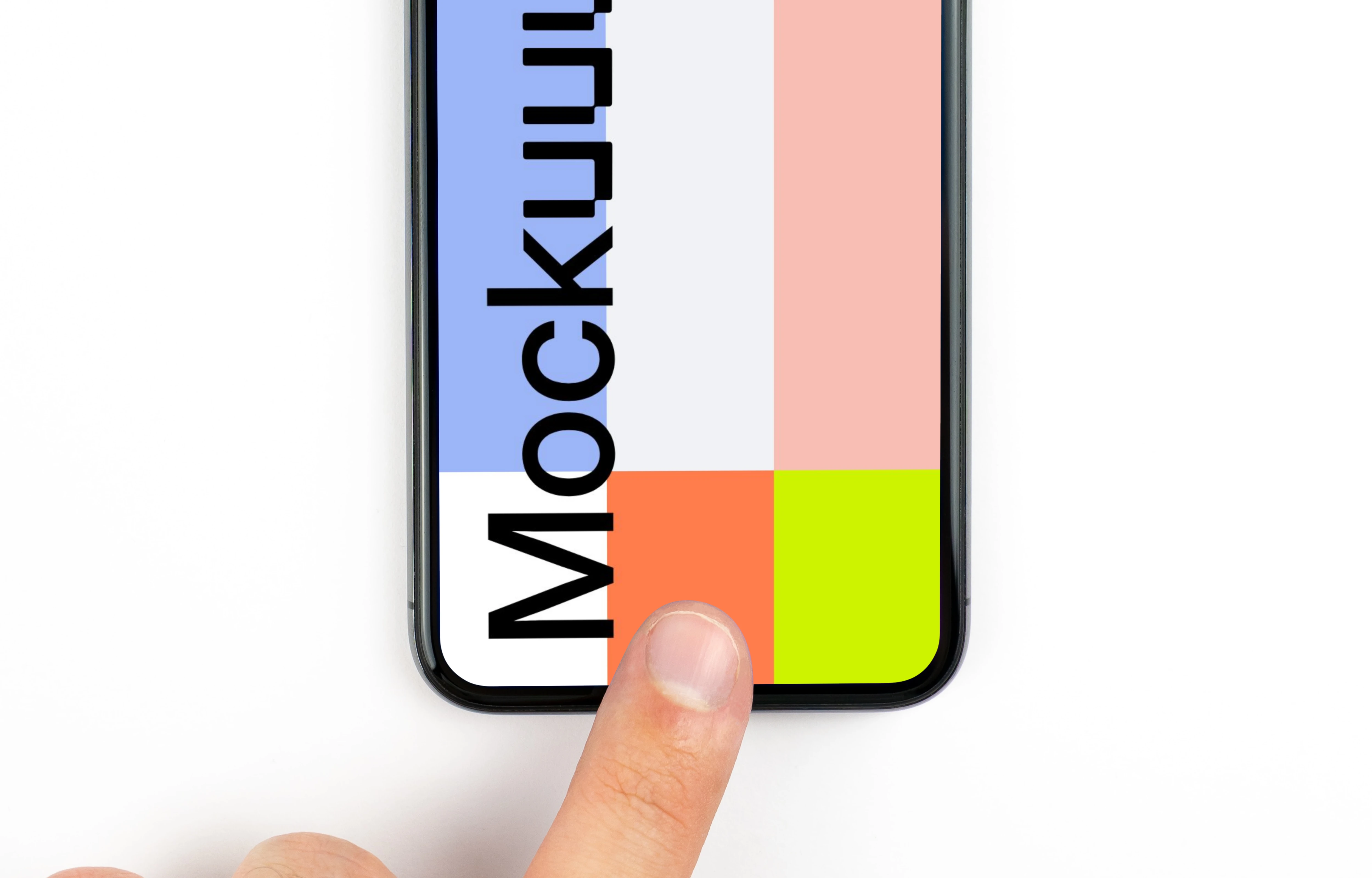 Interacting with iPhone XS mockup