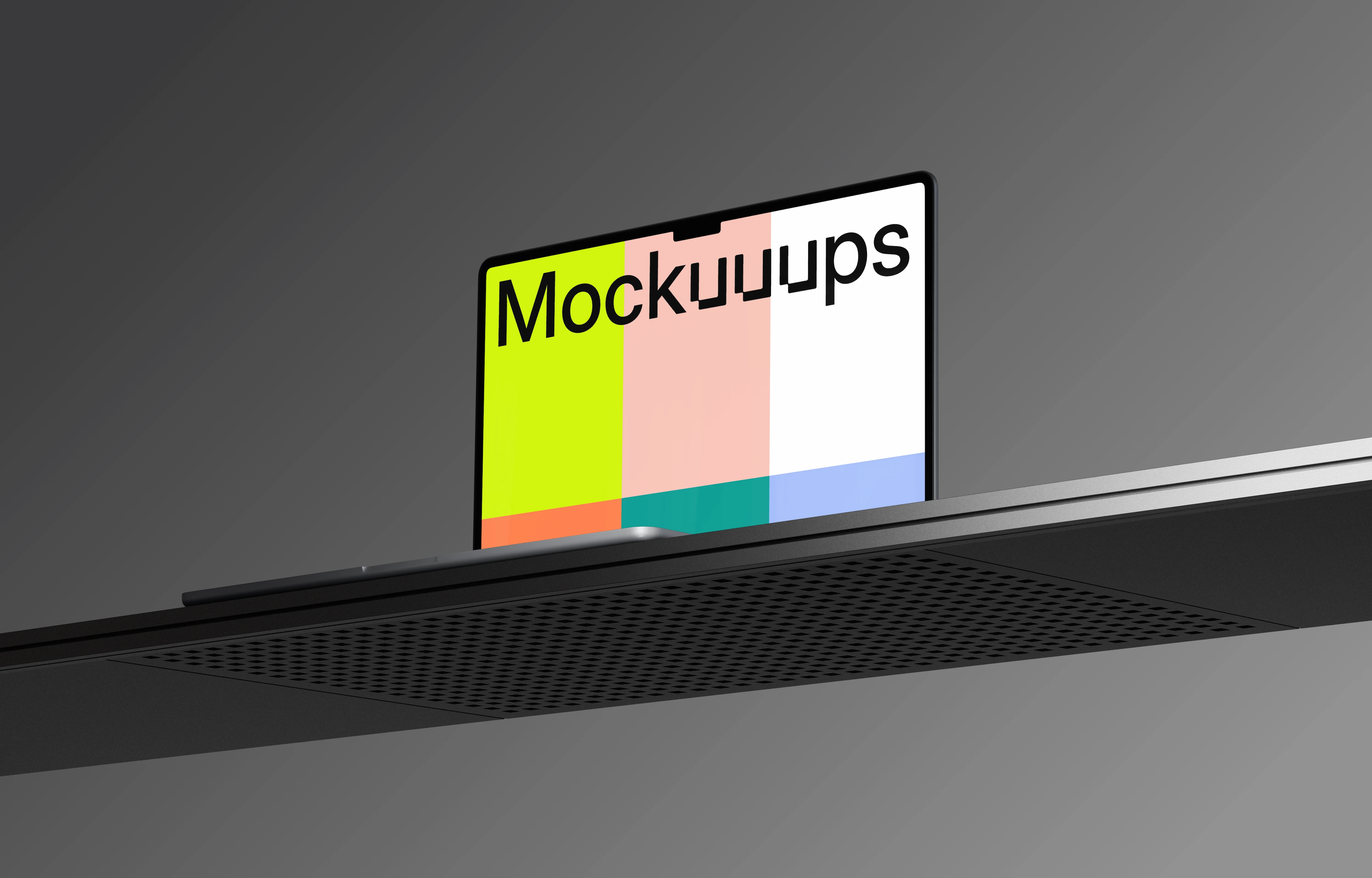 Free MacBook Air mockup on the editable background