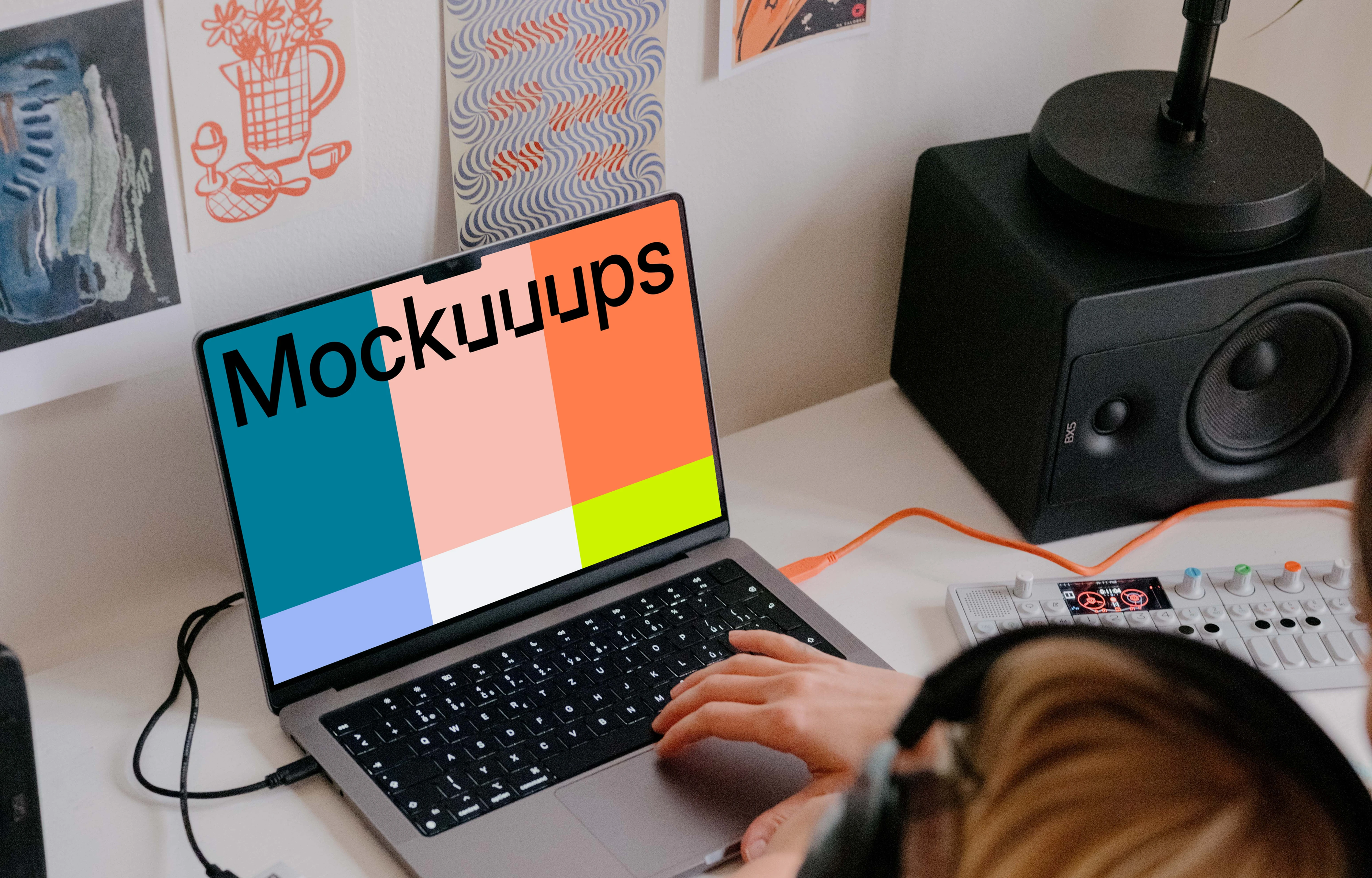 MacBook Pro Music Mockup