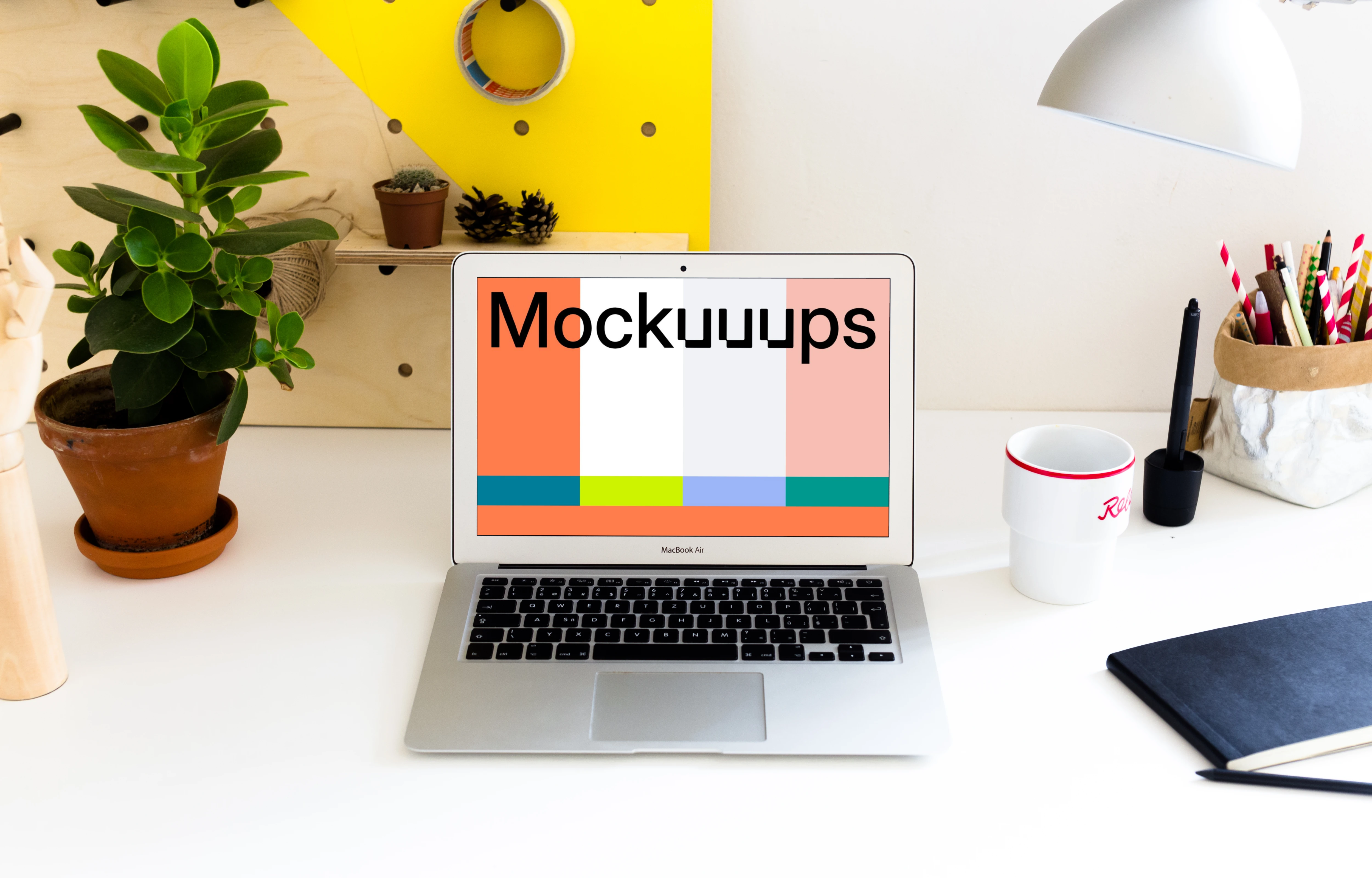 Perspective mockup of MacBook Air