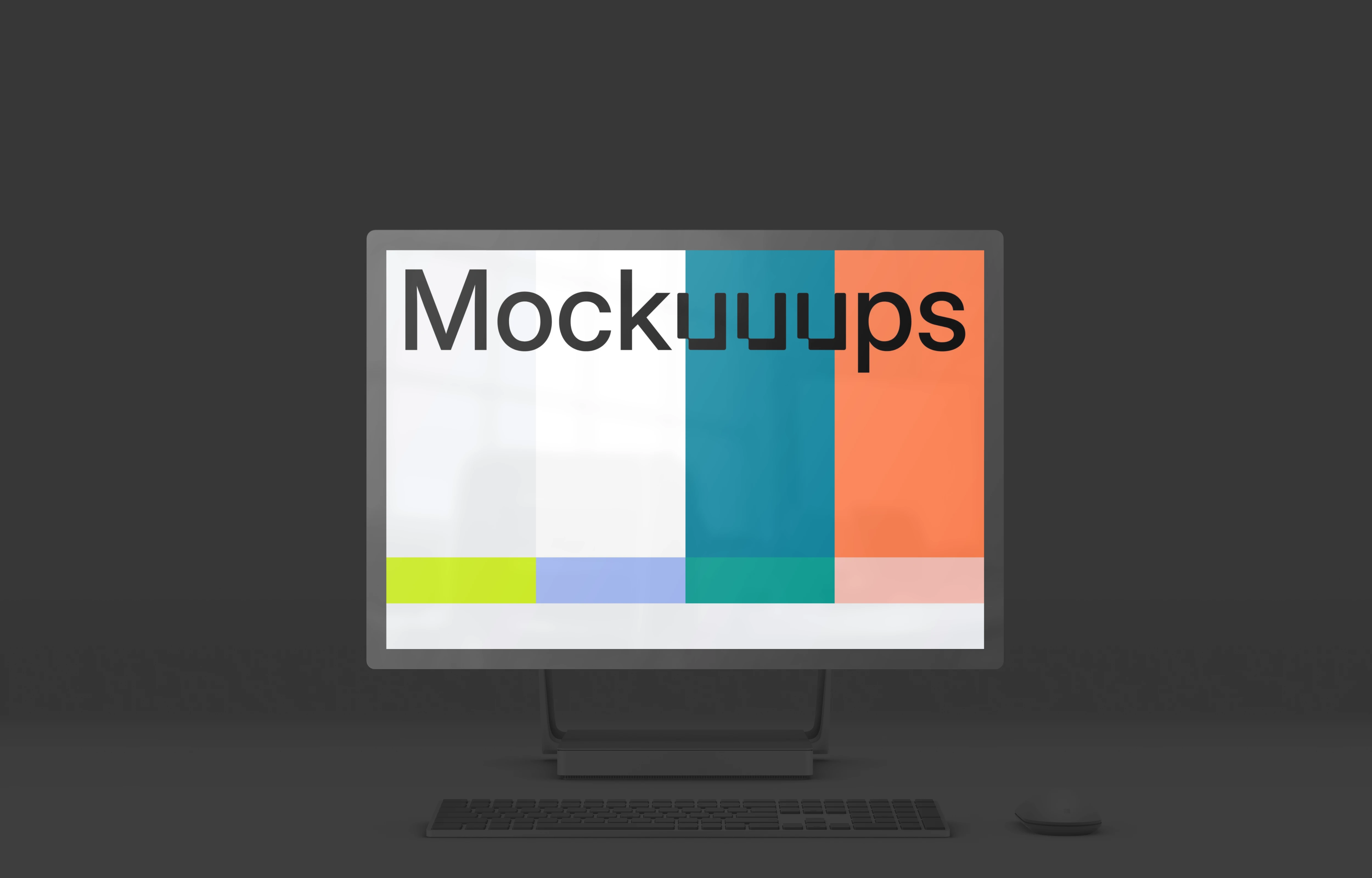 Microsoft Surface Studio 2 Mockup (Front - Dark)