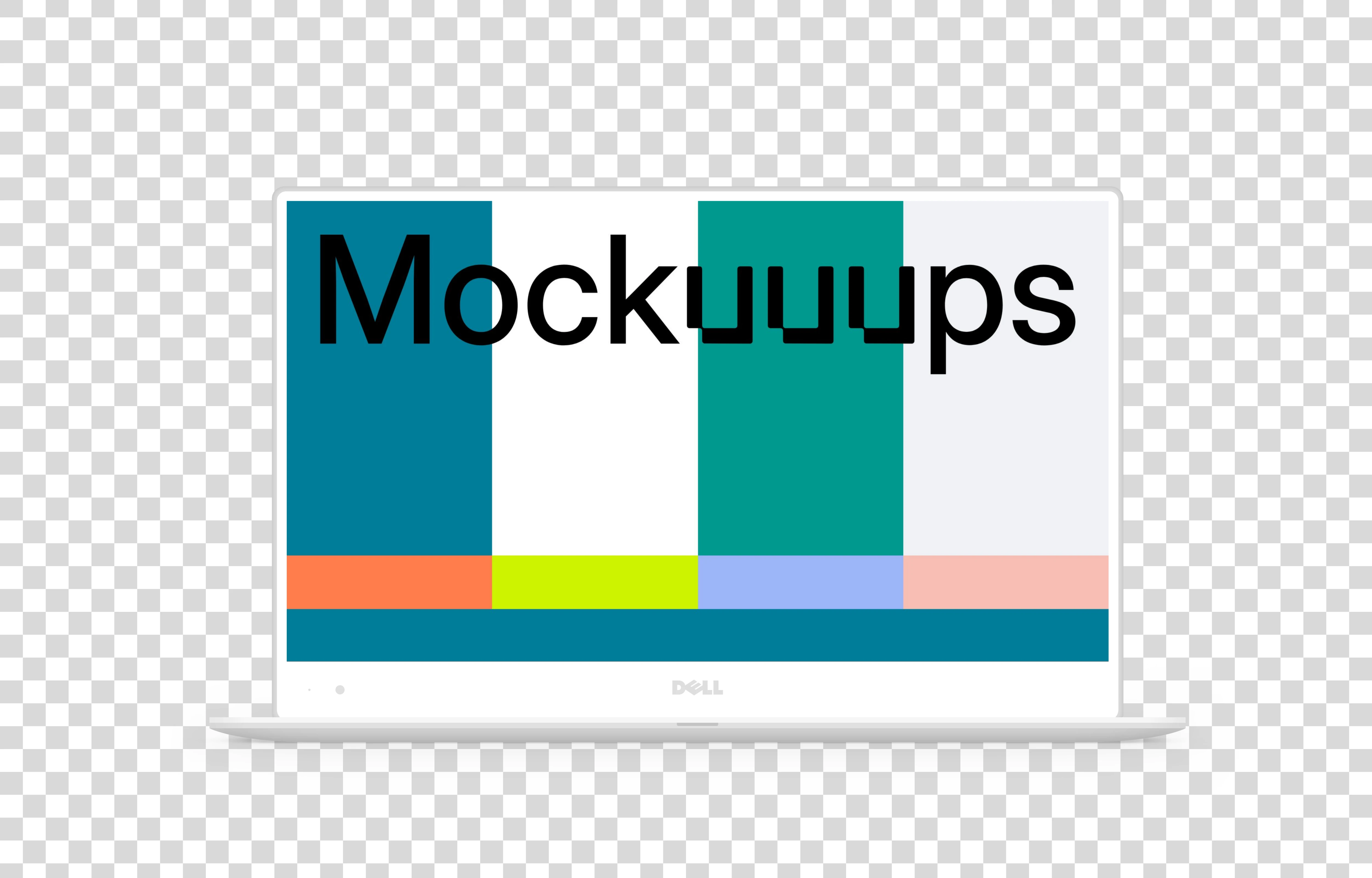 Minimal Dell Laptop mockup