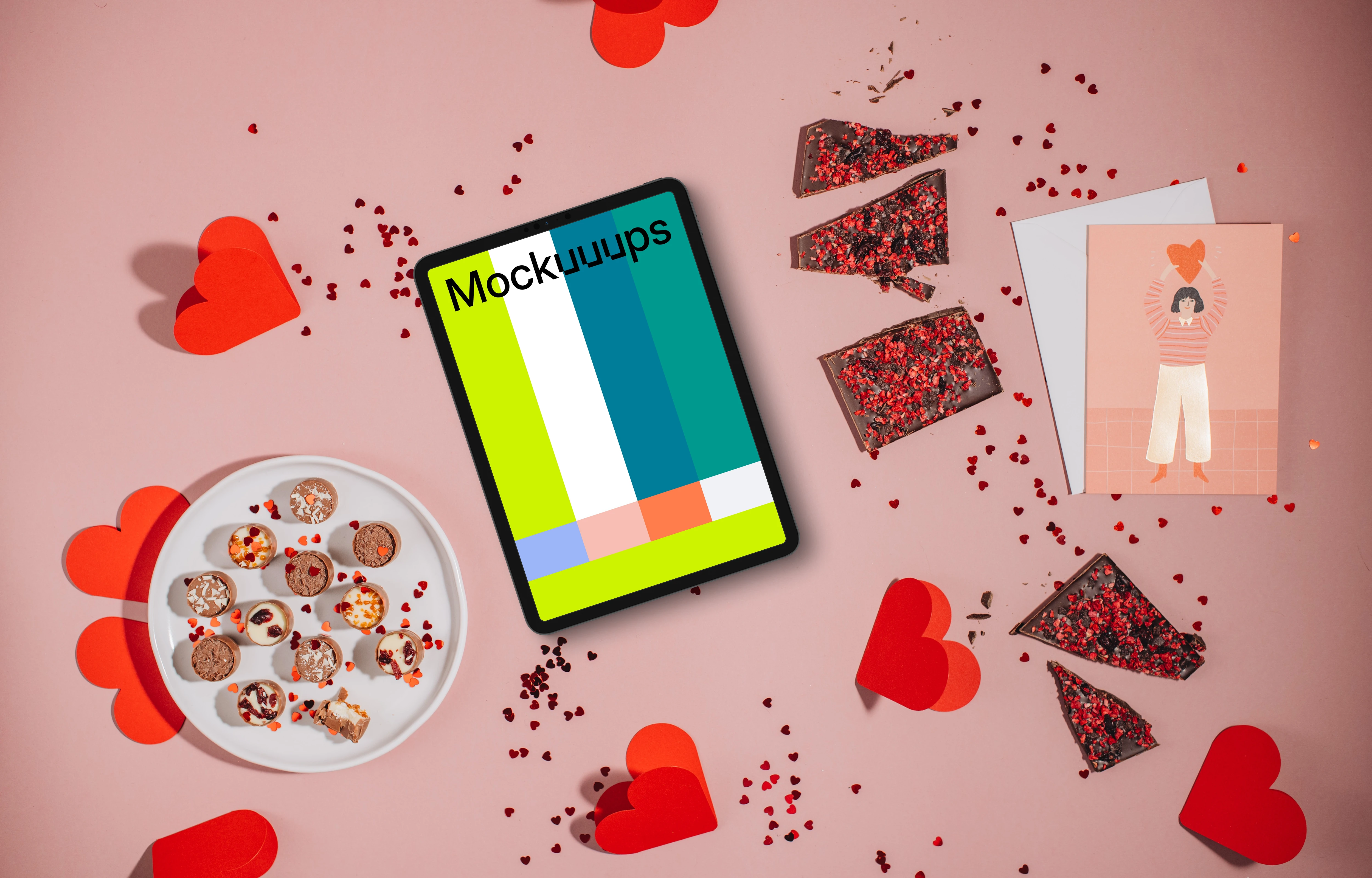 Romantic Tablet Mockup