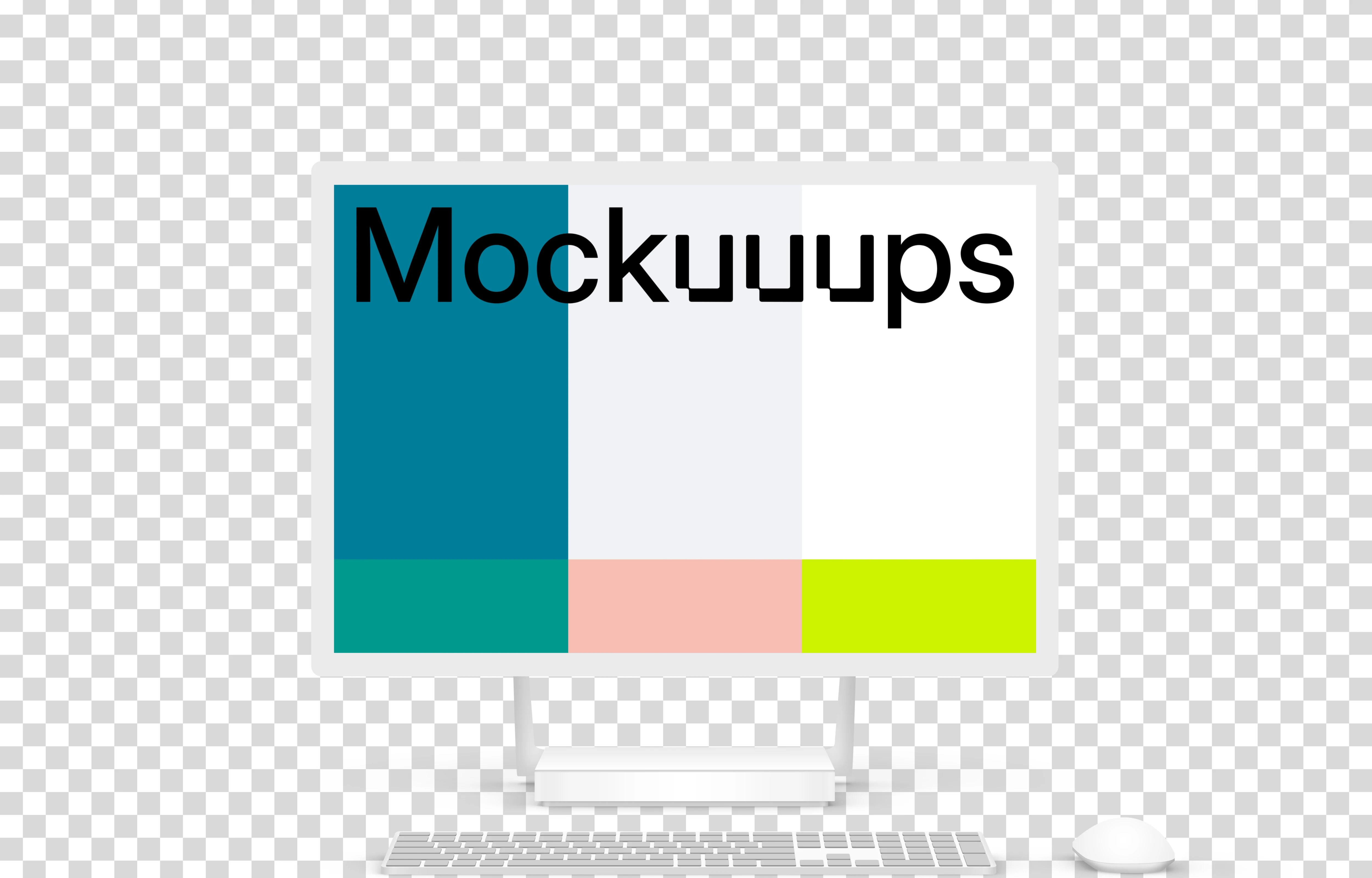 Minimal Microsoft Surface Studio mockup