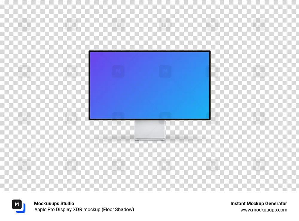 Apple Pro Display XDR mockup (Floor Shadow)