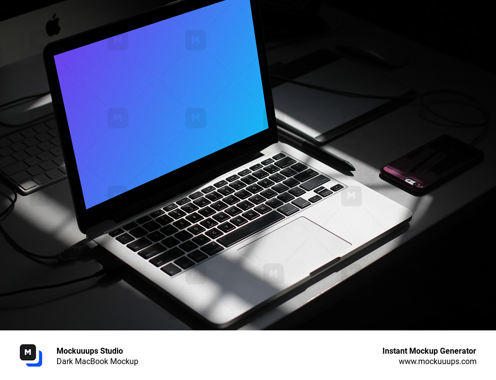 Dark MacBook Mockup