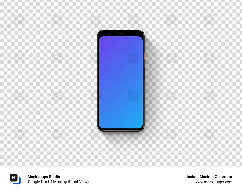 Google Pixel 4 Mockup (Front View)