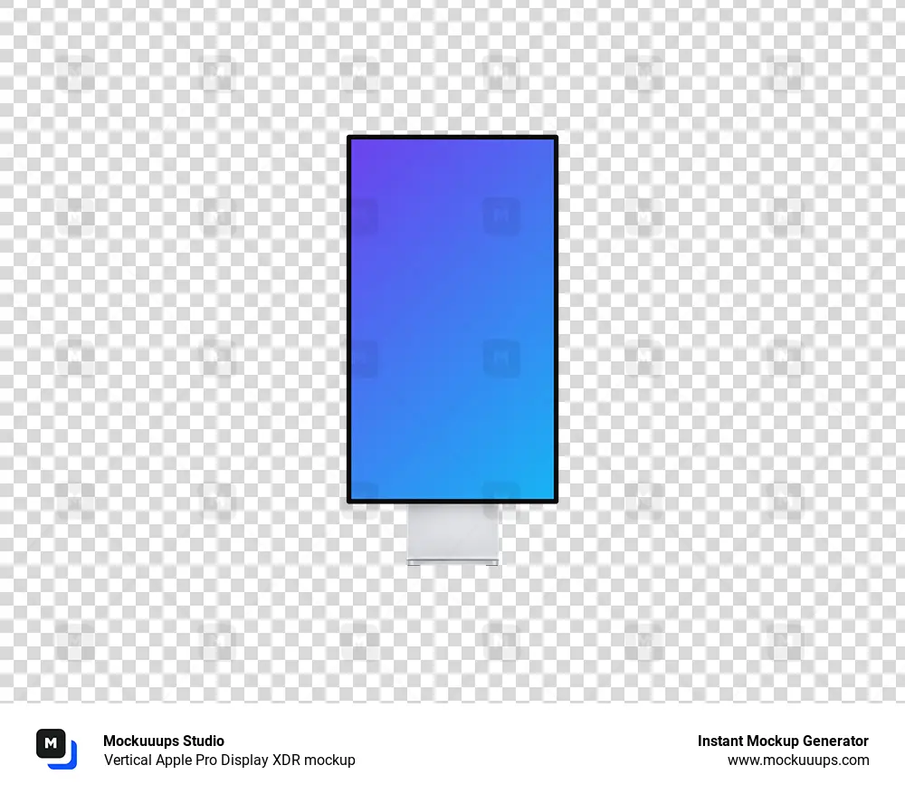 Vertical Apple Pro Display XDR mockup