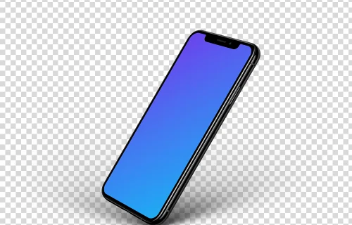 iPhone XS mockup Perspective Style (Right)