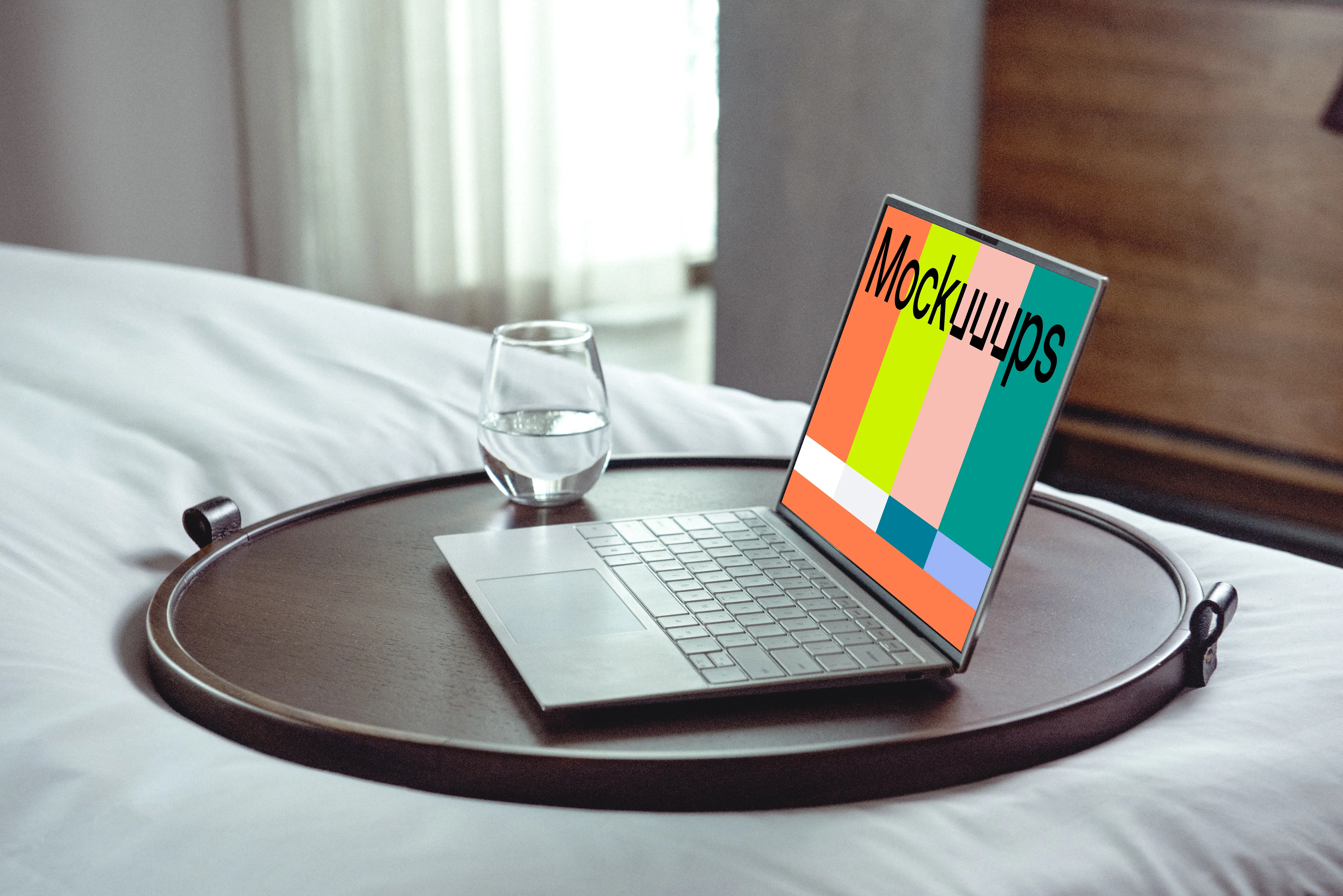 Dell XPS Mockup on a tray