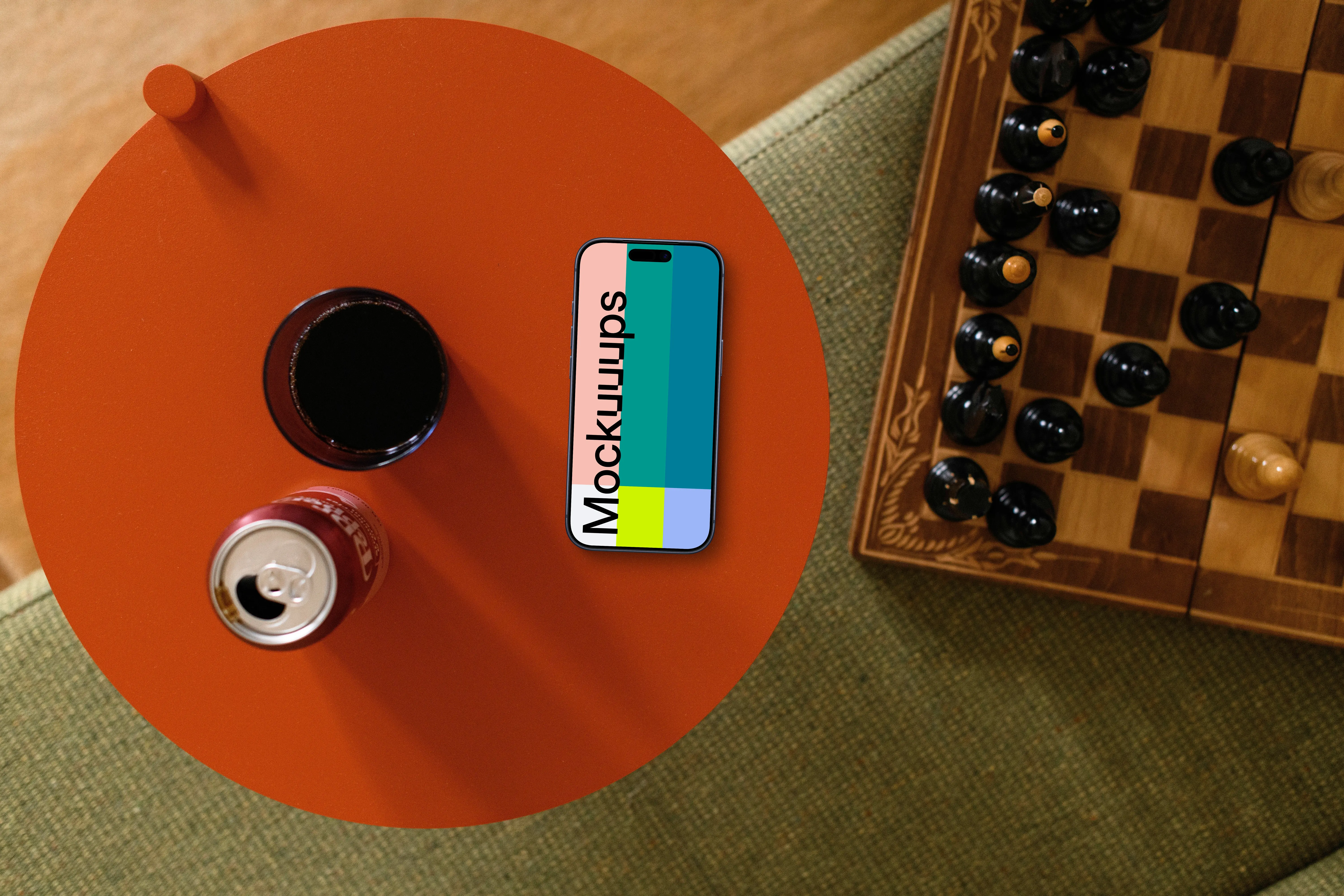 Fun and playful iPhone mockup 