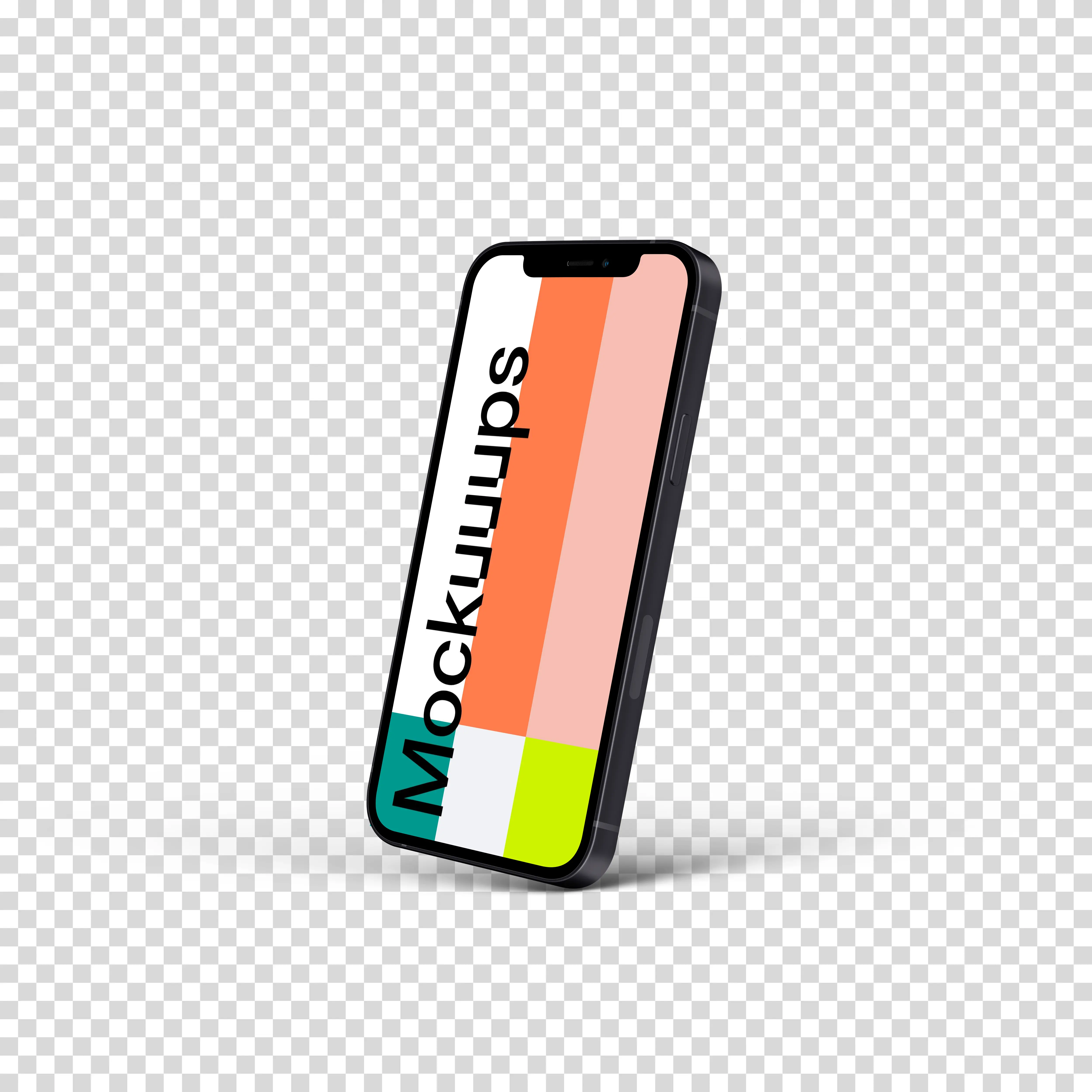 iPhone 12 Mockup (Perspective Right)