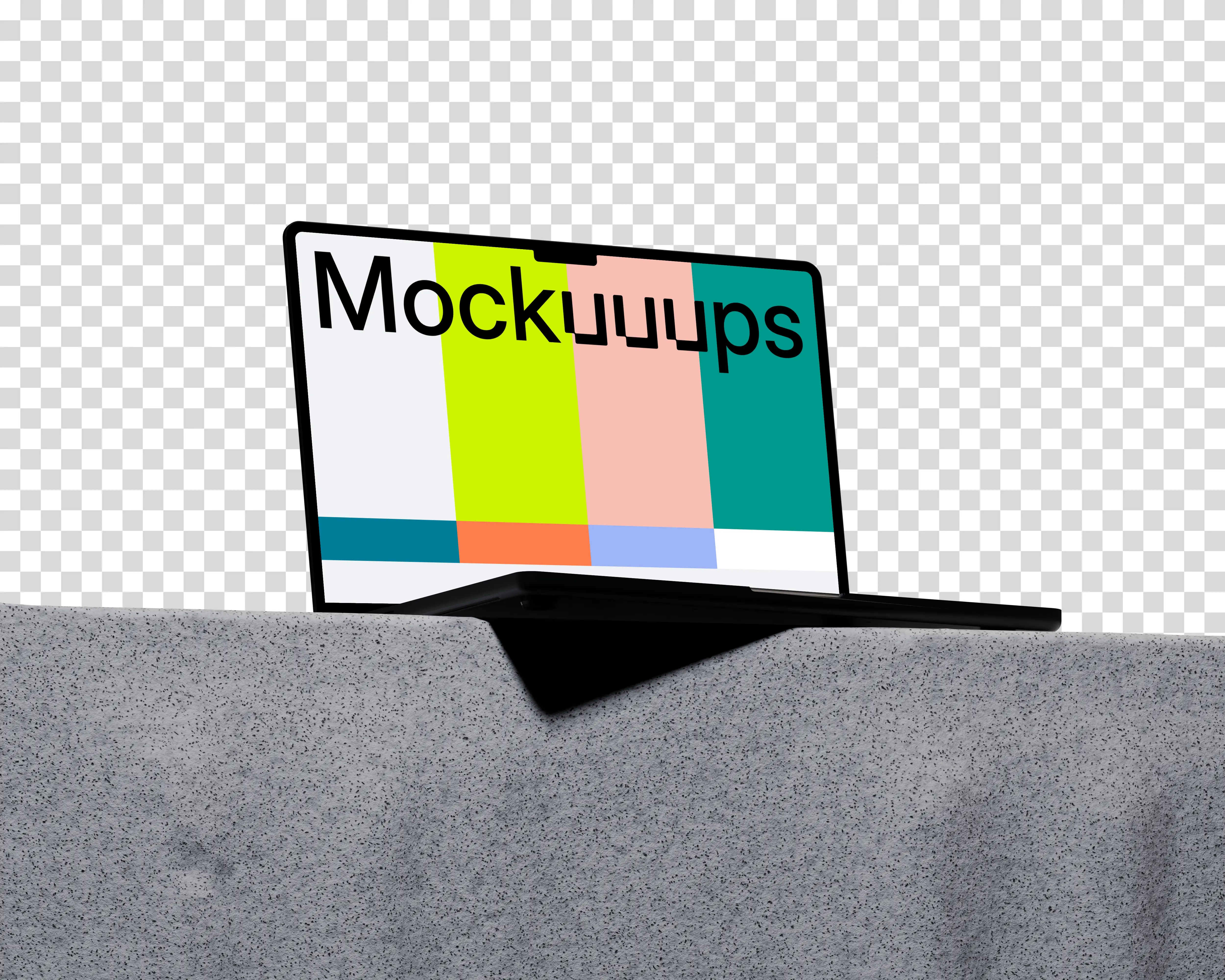 MacBook Pro Mockup with an Isometric Perspective