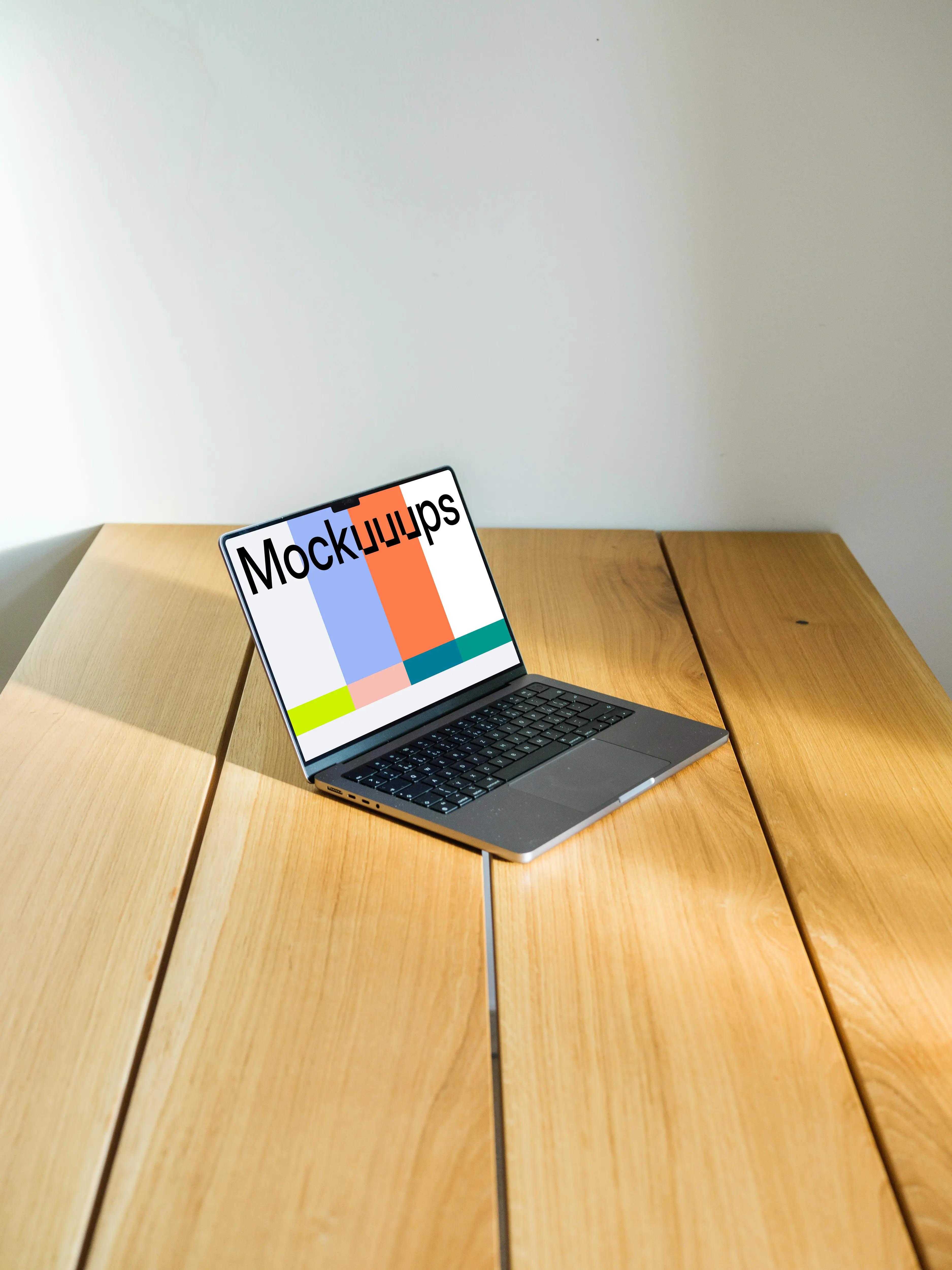 MacBook Pro mockup with pure white background