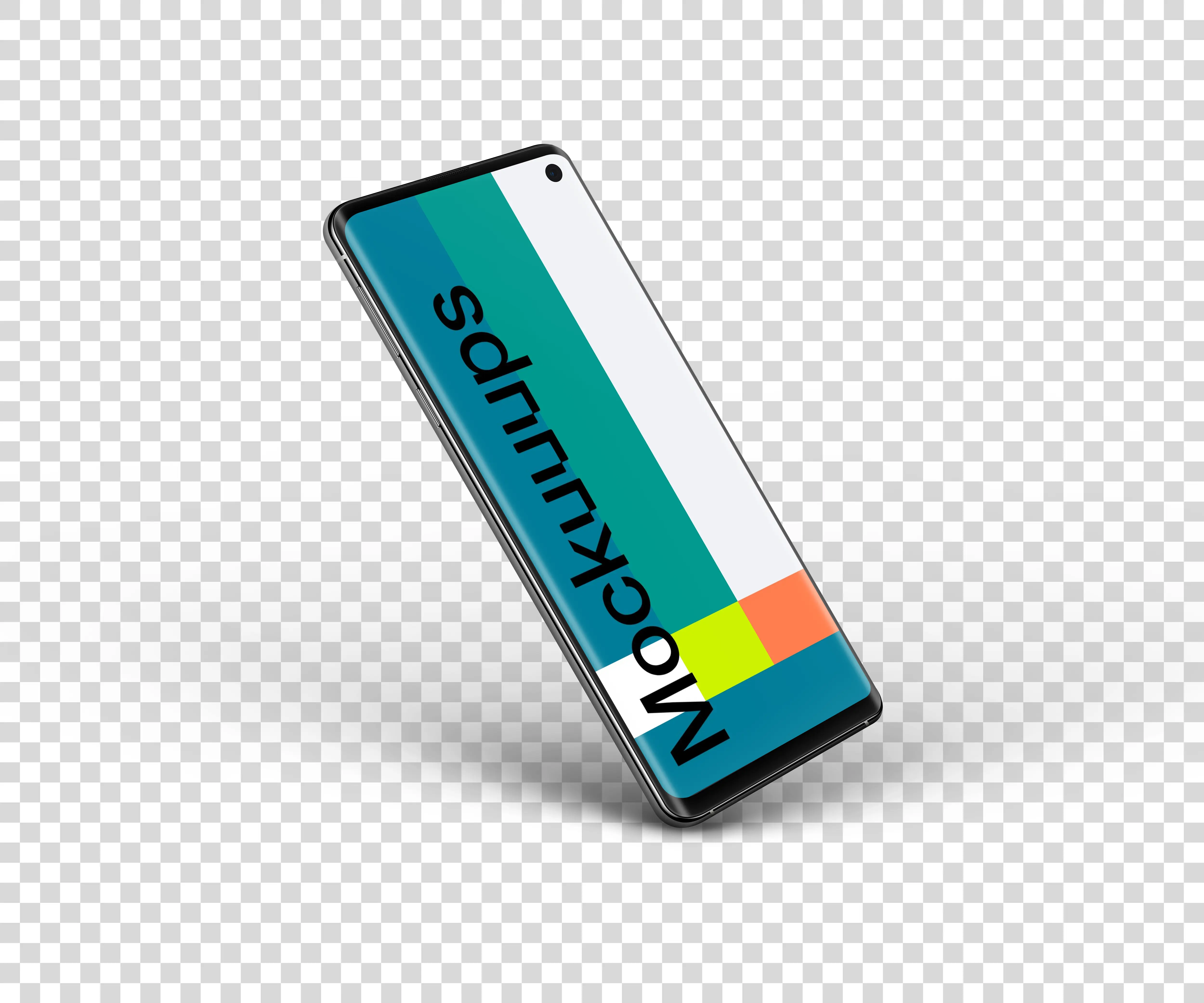 Samsung Galaxy S10 Mockup Perspective Stand (Left)