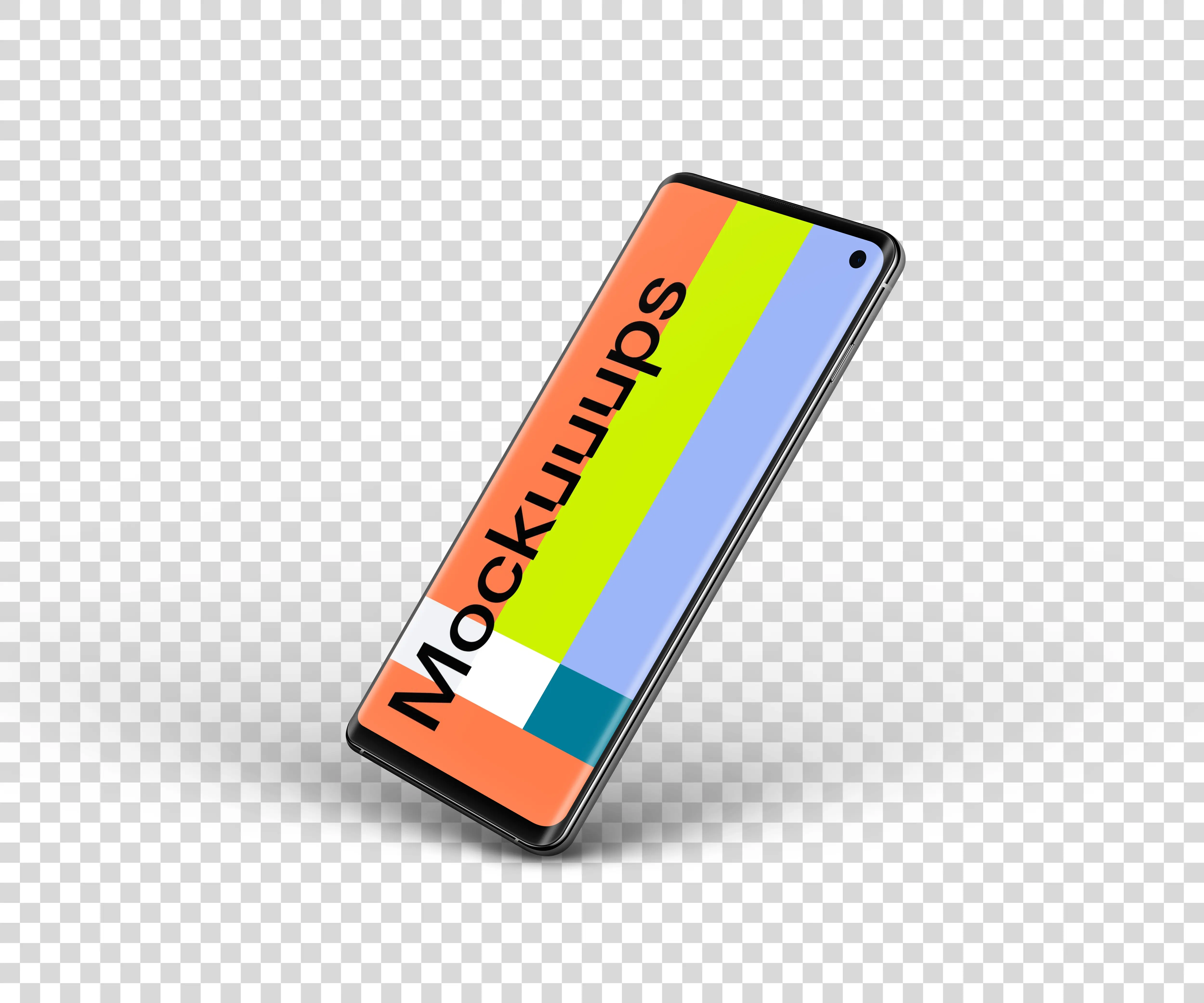 Samsung Galaxy S10 Mockup Perspective Stand (Right)