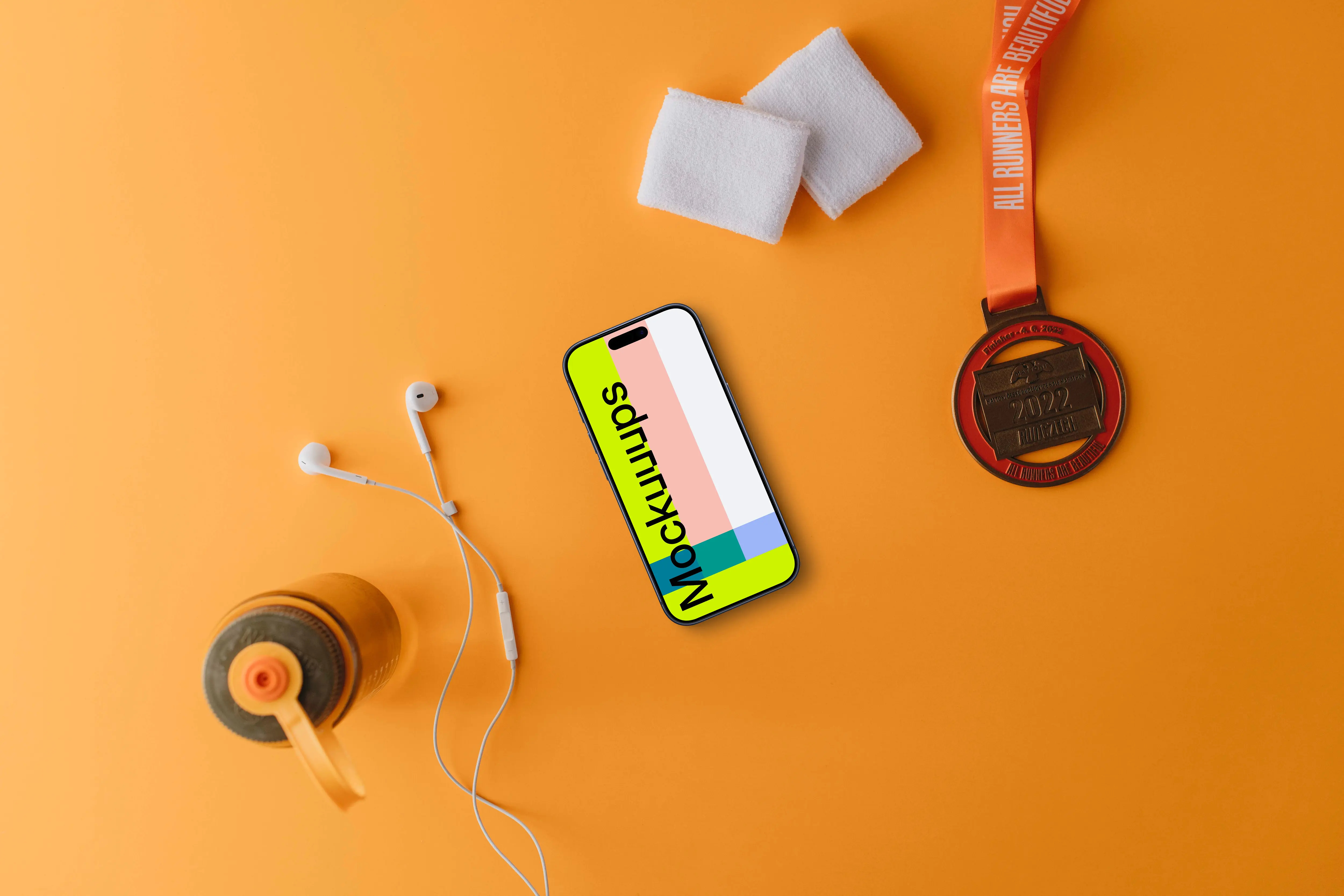 Sport themed iPhone mockup