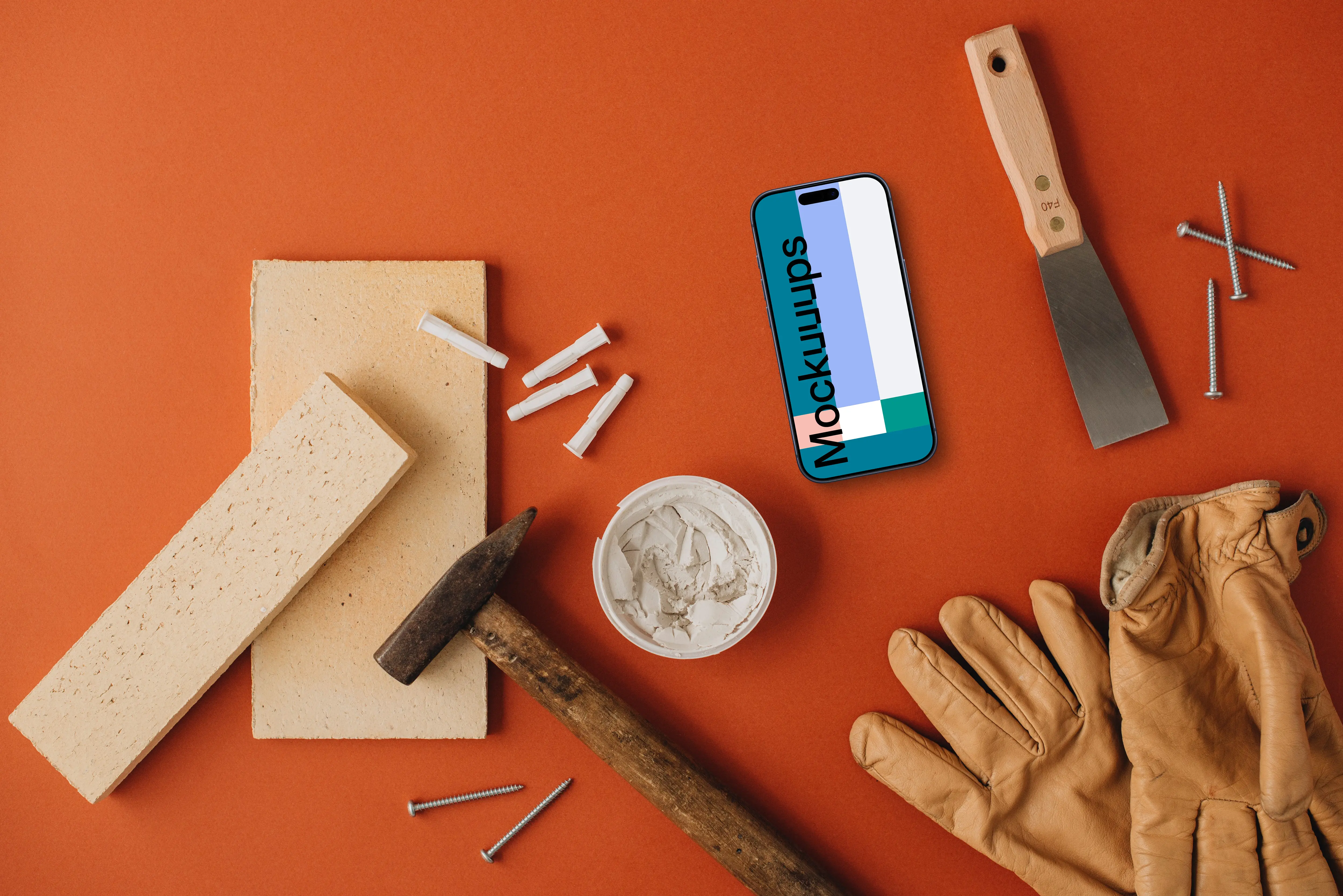 Workshop essential tools and a phone