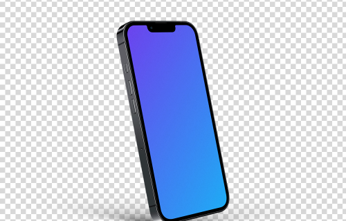 iPhone 13 Pro Mockup (Perspective Left)