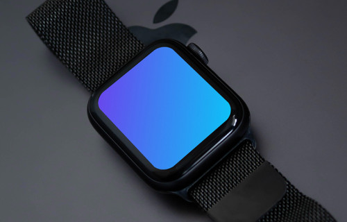 Apple Watch mockup and Macbook Pro