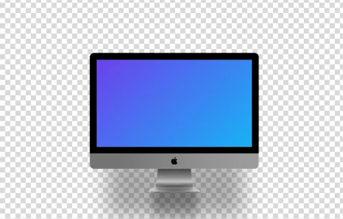 iMac mockup (ombre flottante)