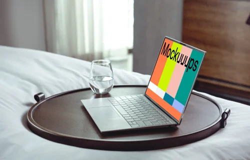 Dell XPS Mockup on a tray