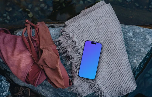 Aquatic lifestyle iPhone mockup