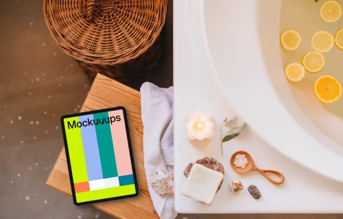 Bathtime iPad mockup scene