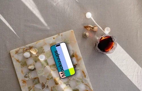 Chess with an iPhone mockup