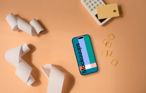 Contactless shopping convenience with an iPhone mockup