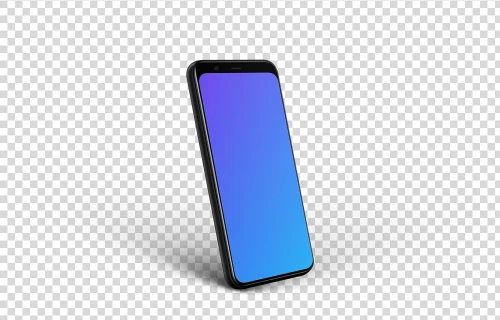 Google Pixel 4 Mockup (Perspective Left)