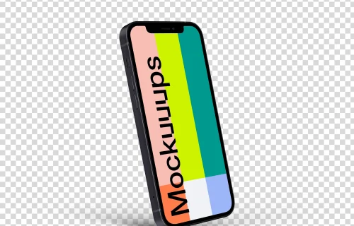 iPhone 12 Mockup (Perspective Left)