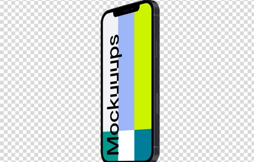 iPhone 12 Mockup (Perspective Stand Right)